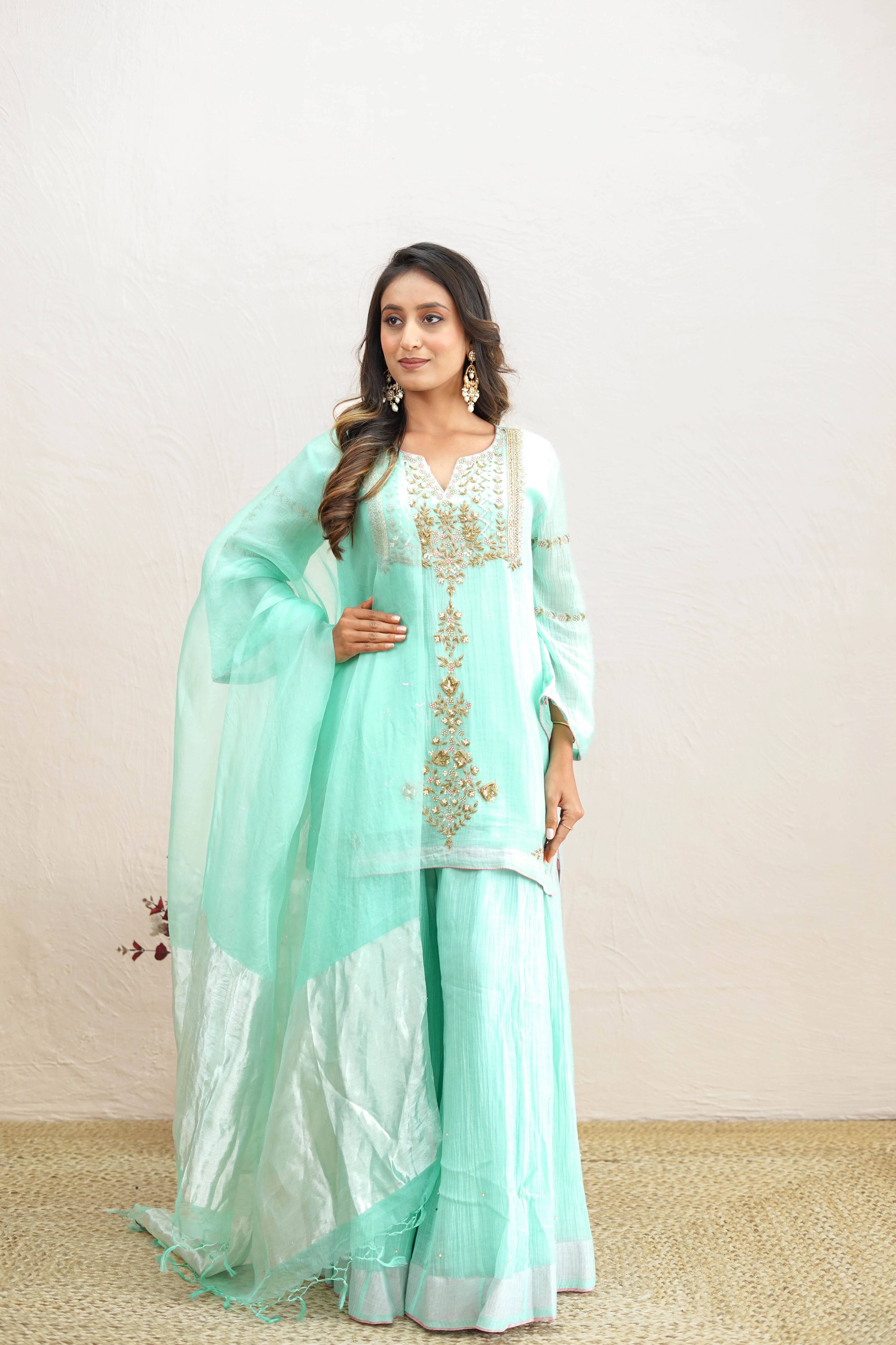 Turquoise Elegance Kurta Set