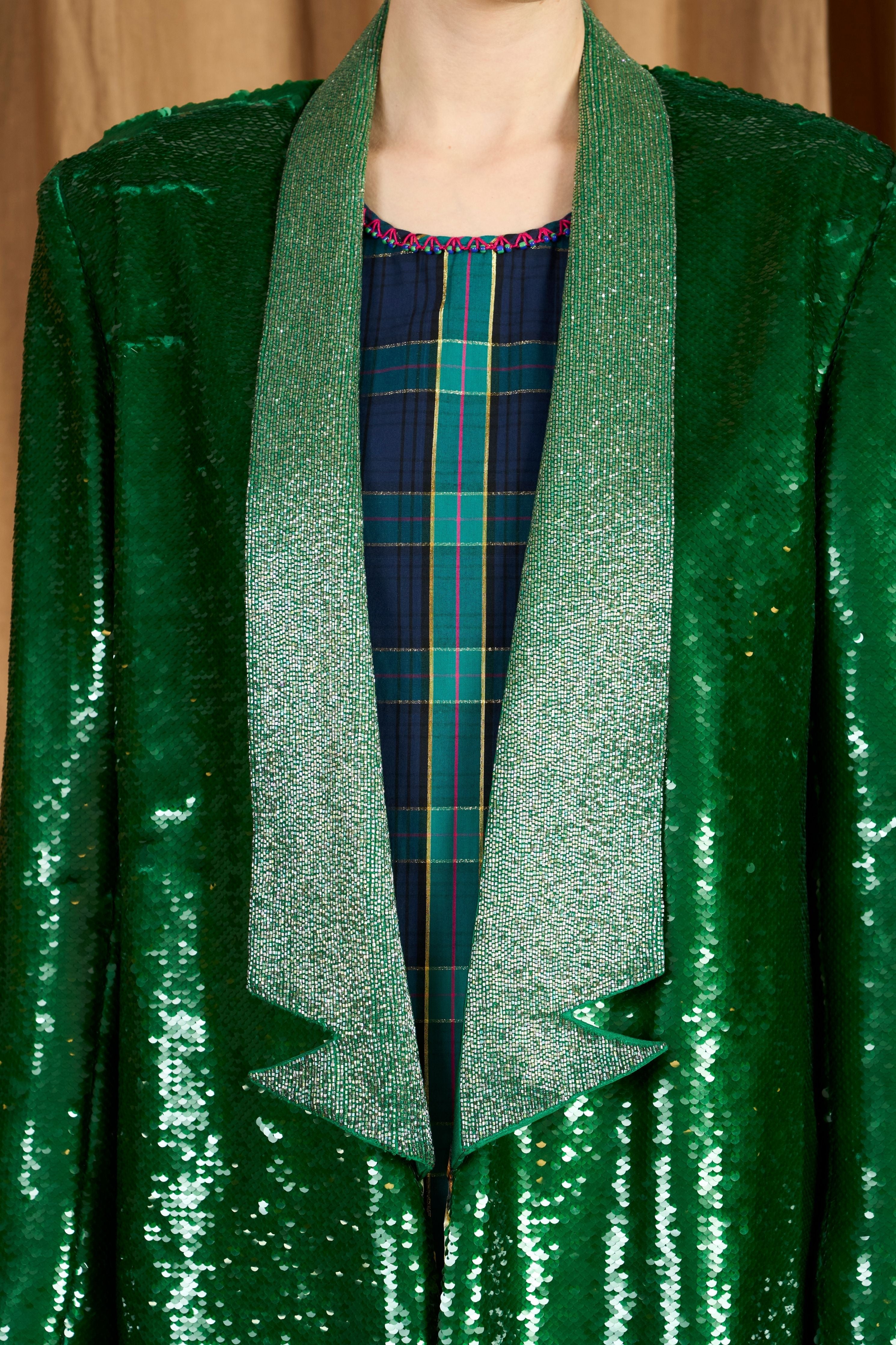 The Dropped Waist Checks Dress