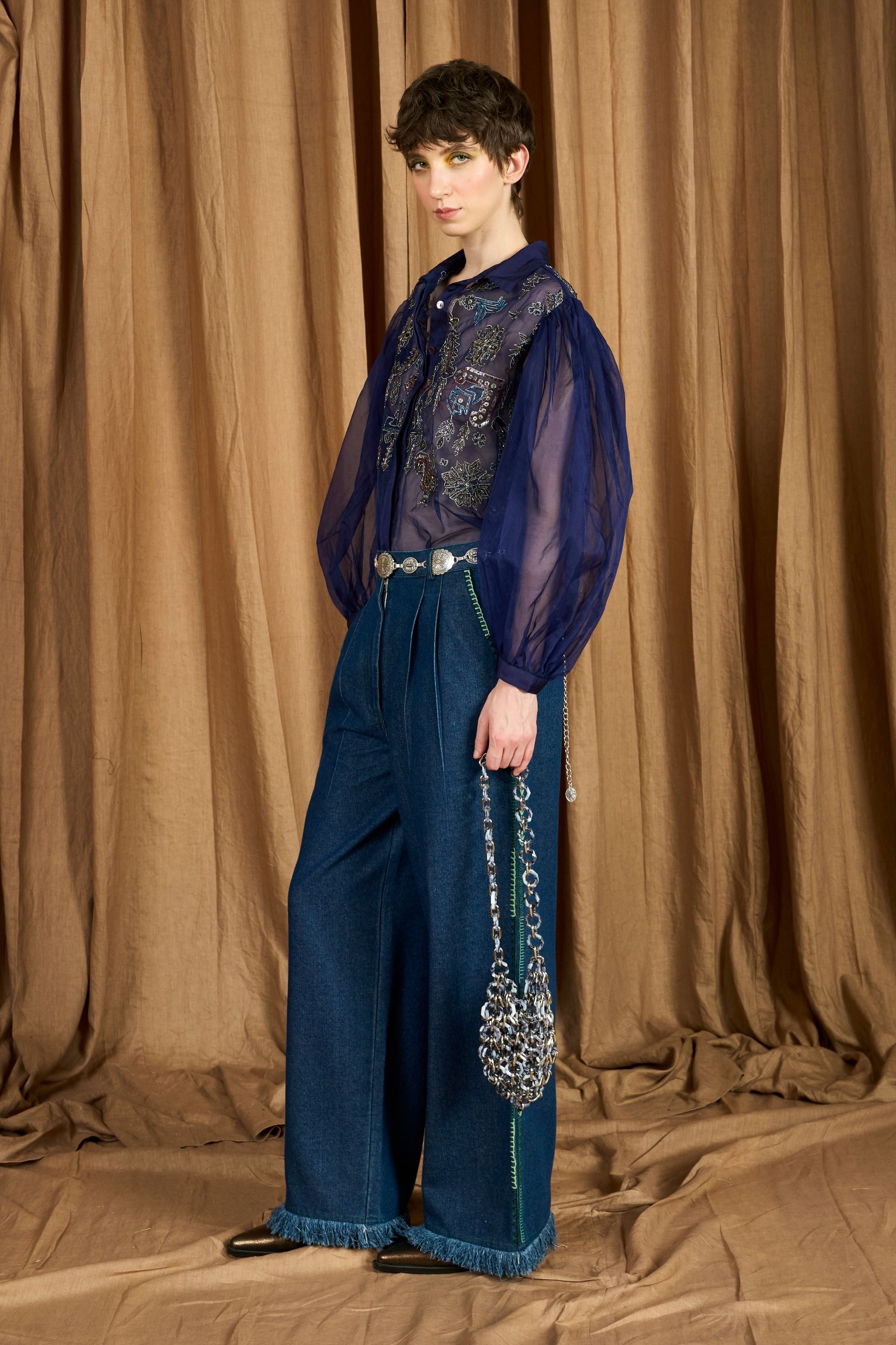 The Sheer Travellers Hand Embroidered Shirt