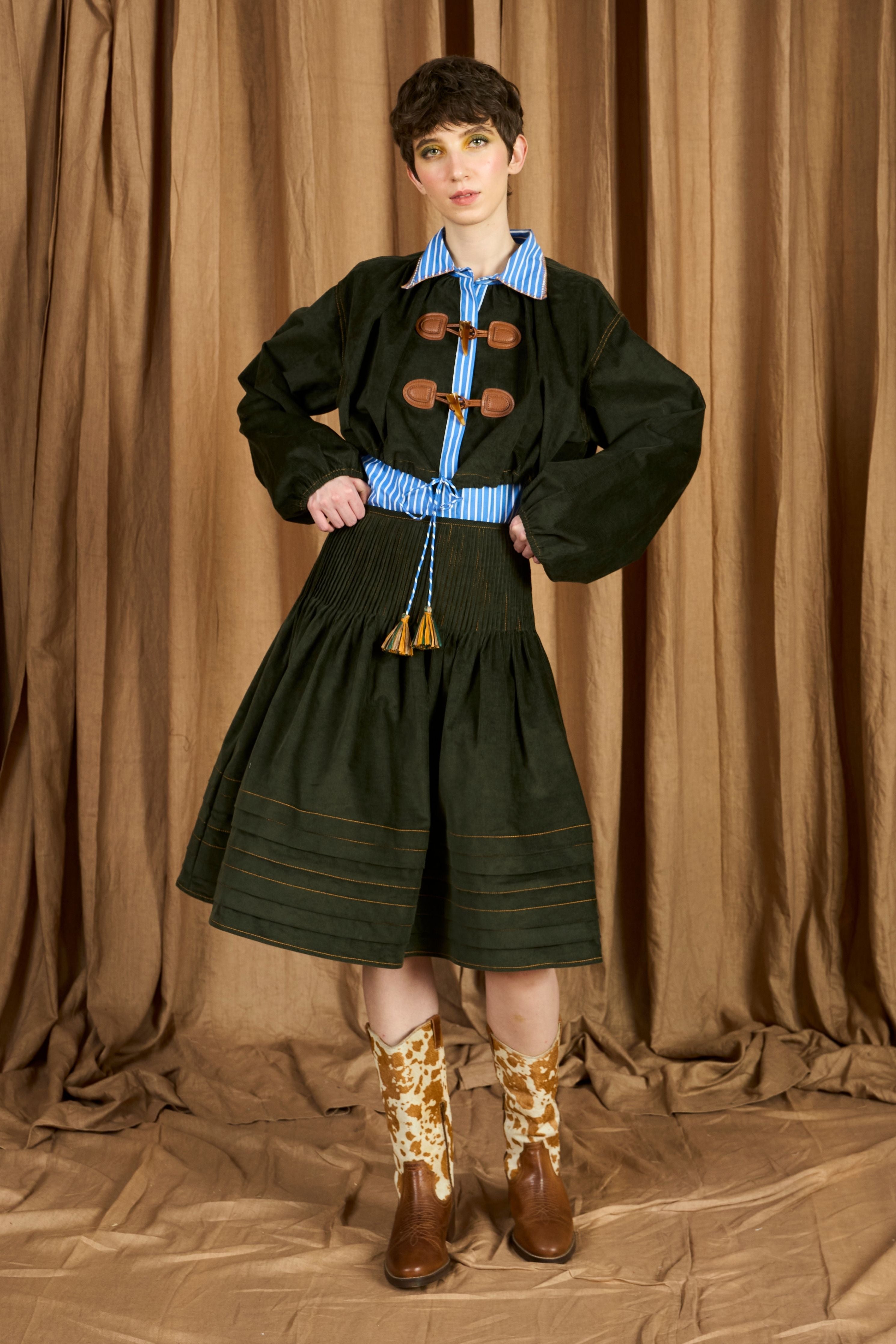 The Pleated Full Skirt