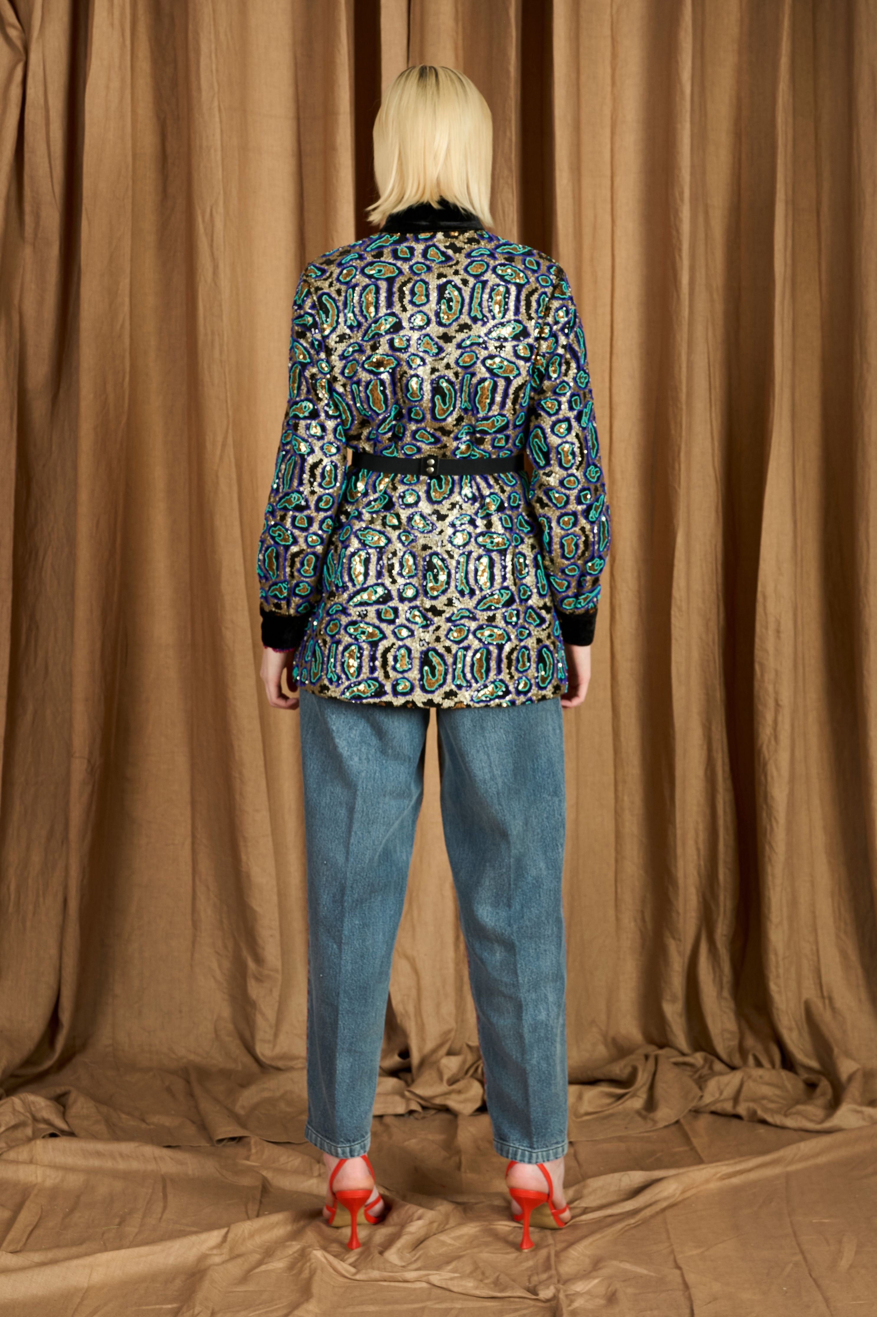 The Hand Embroidered Leopard Jacket