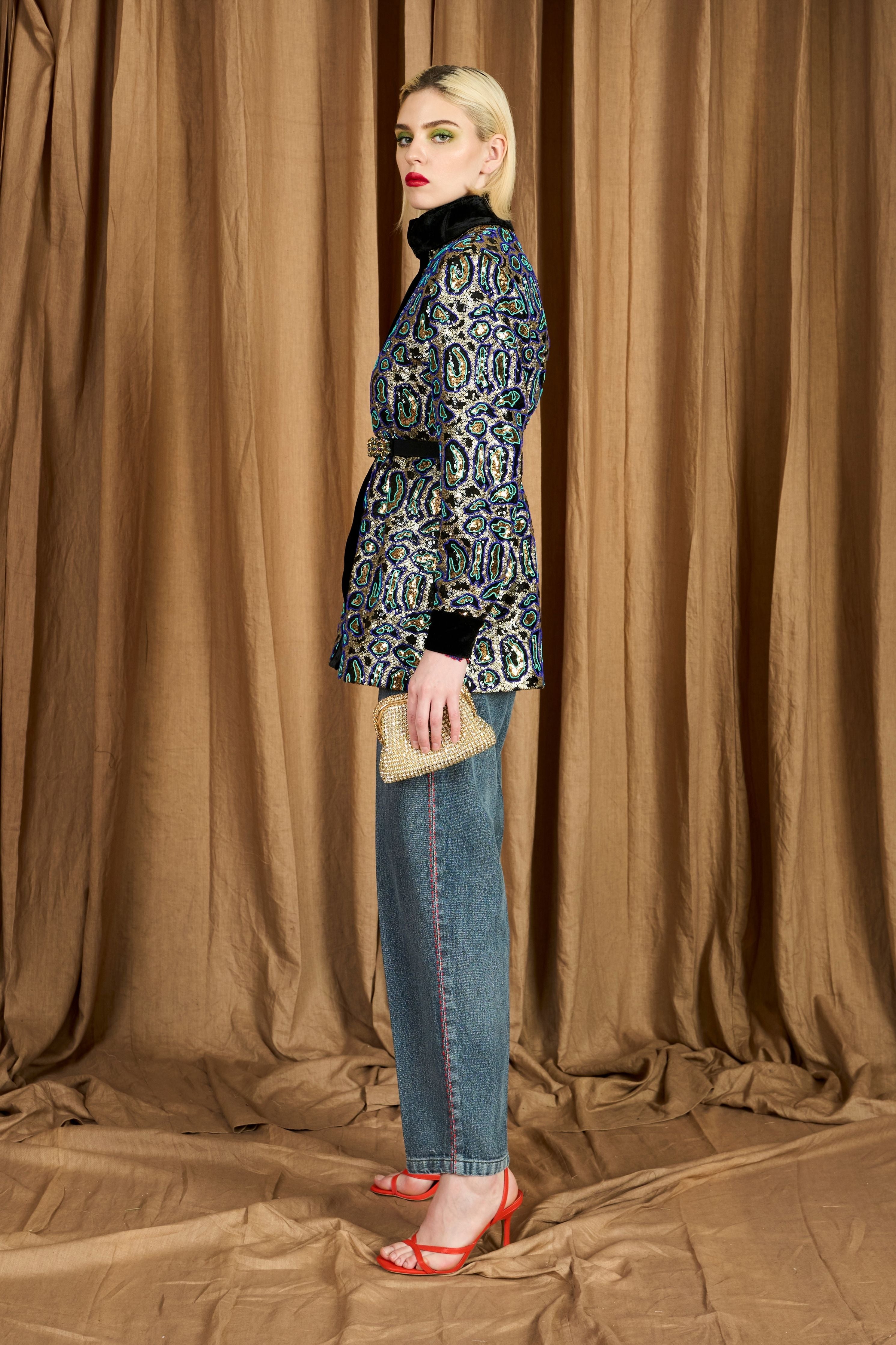 The Hand Embroidered Leopard Jacket