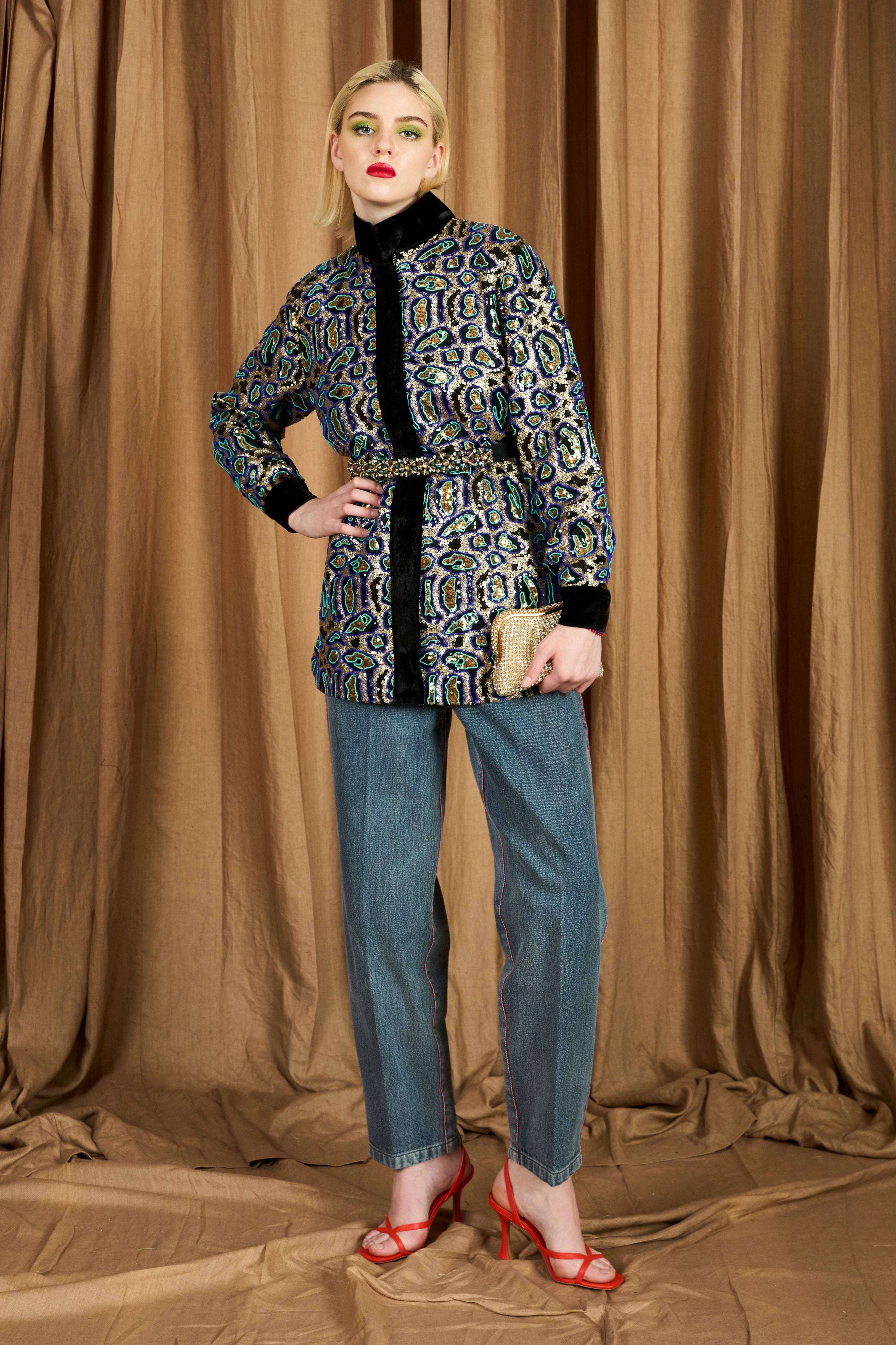 The Hand Embroidered Leopard Jacket