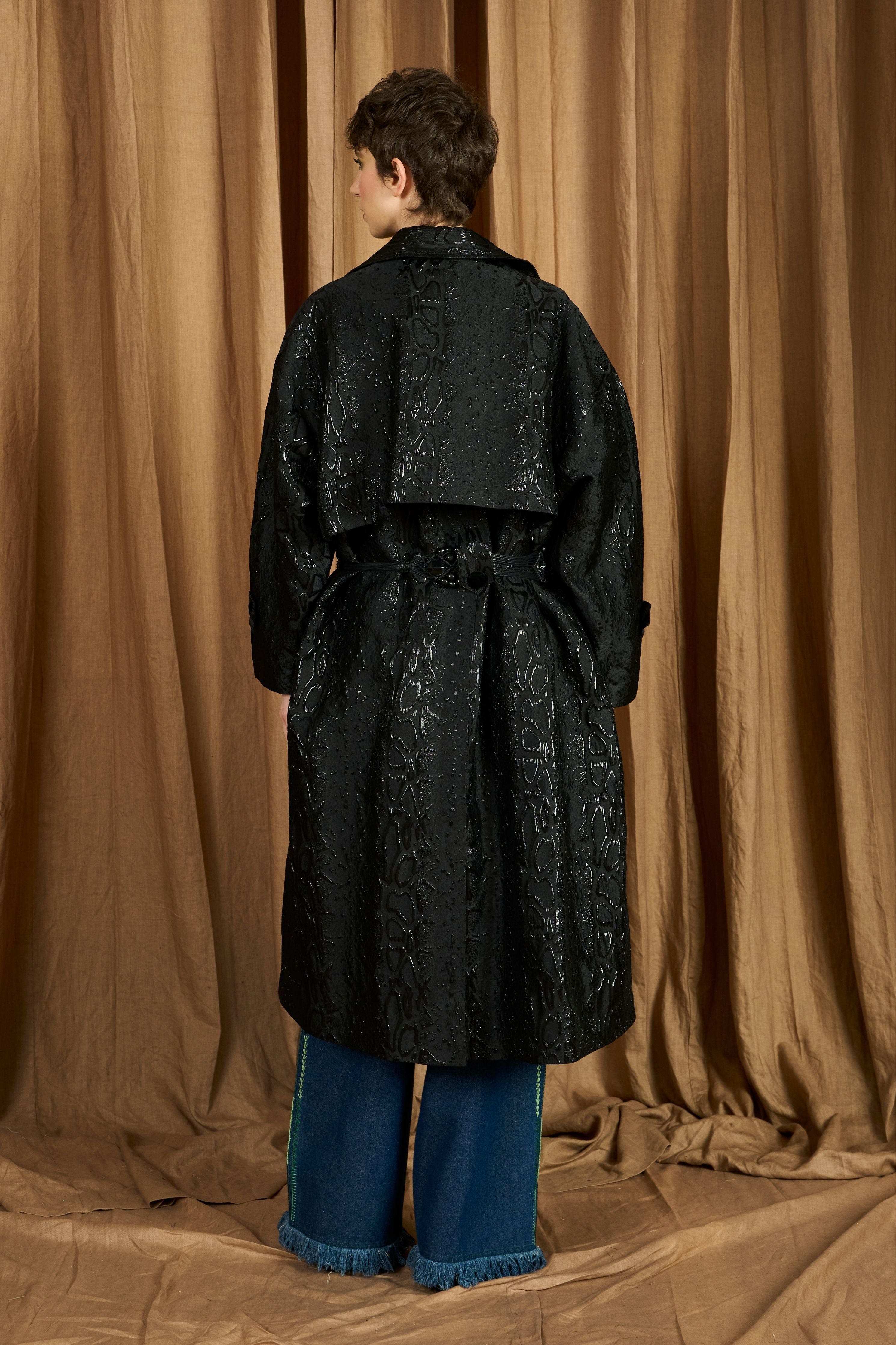The Jacquard Trench Coat