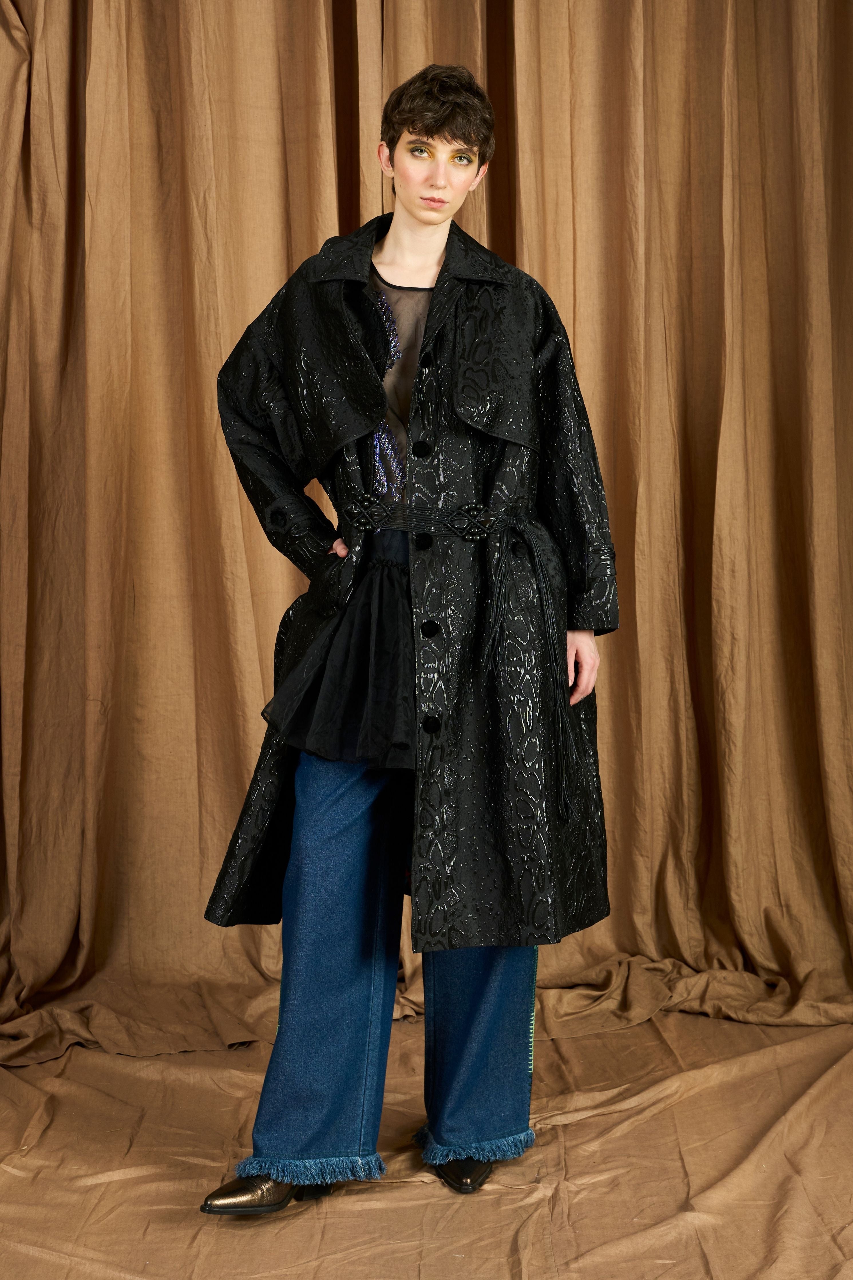 The Jacquard Trench Coat