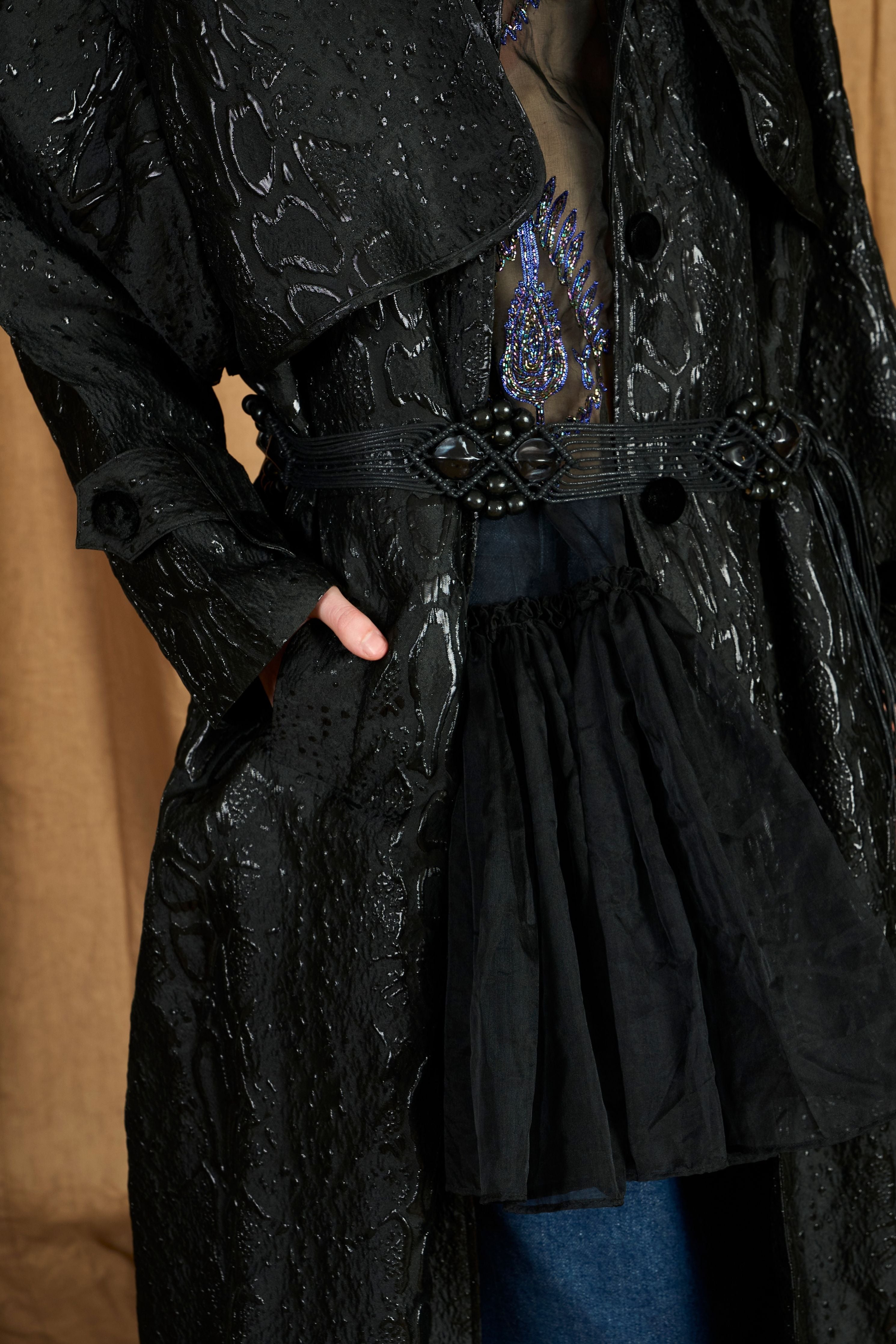 The Jacquard Trench Coat