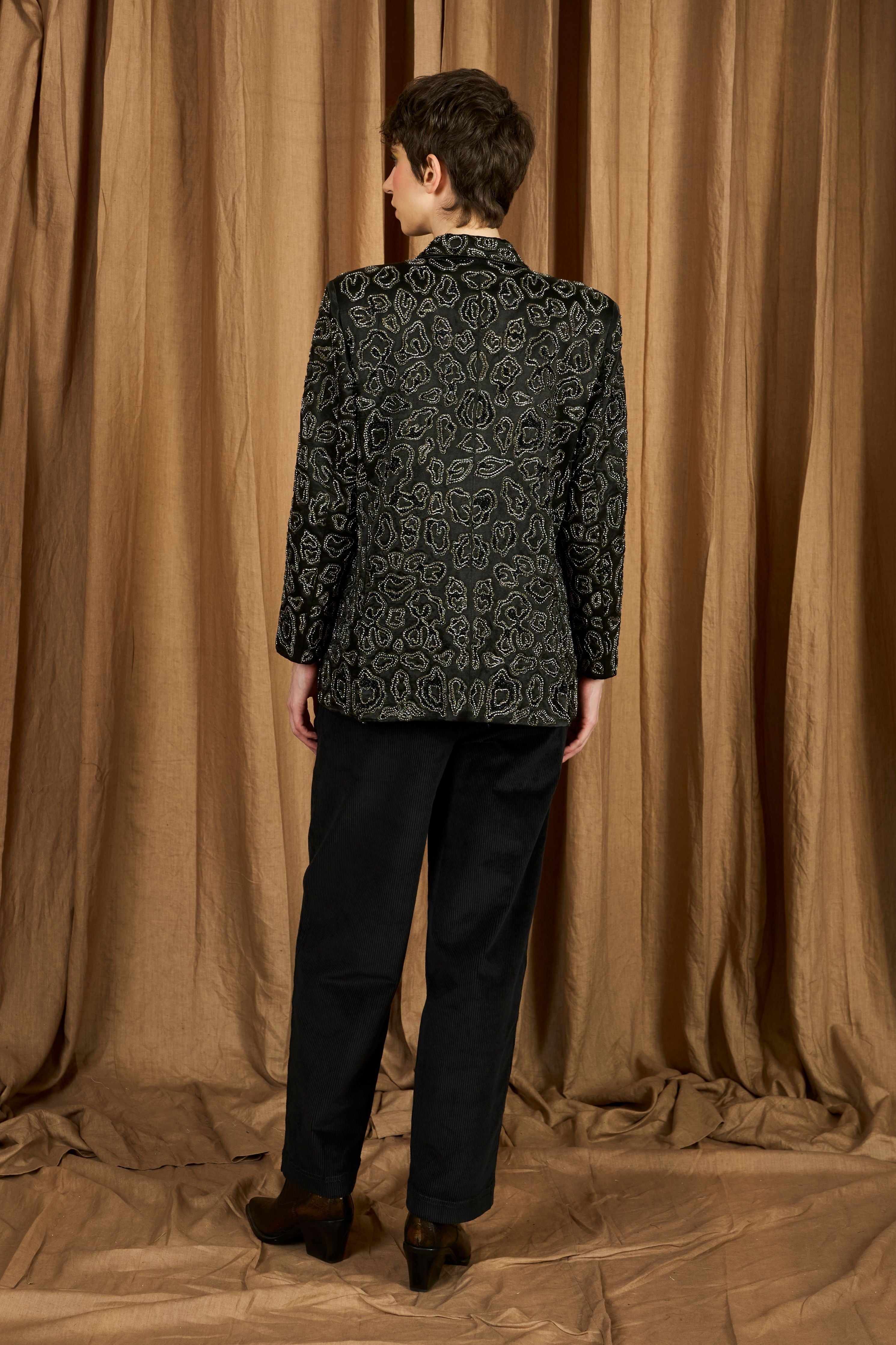 The Leopard Embroidered Blazer