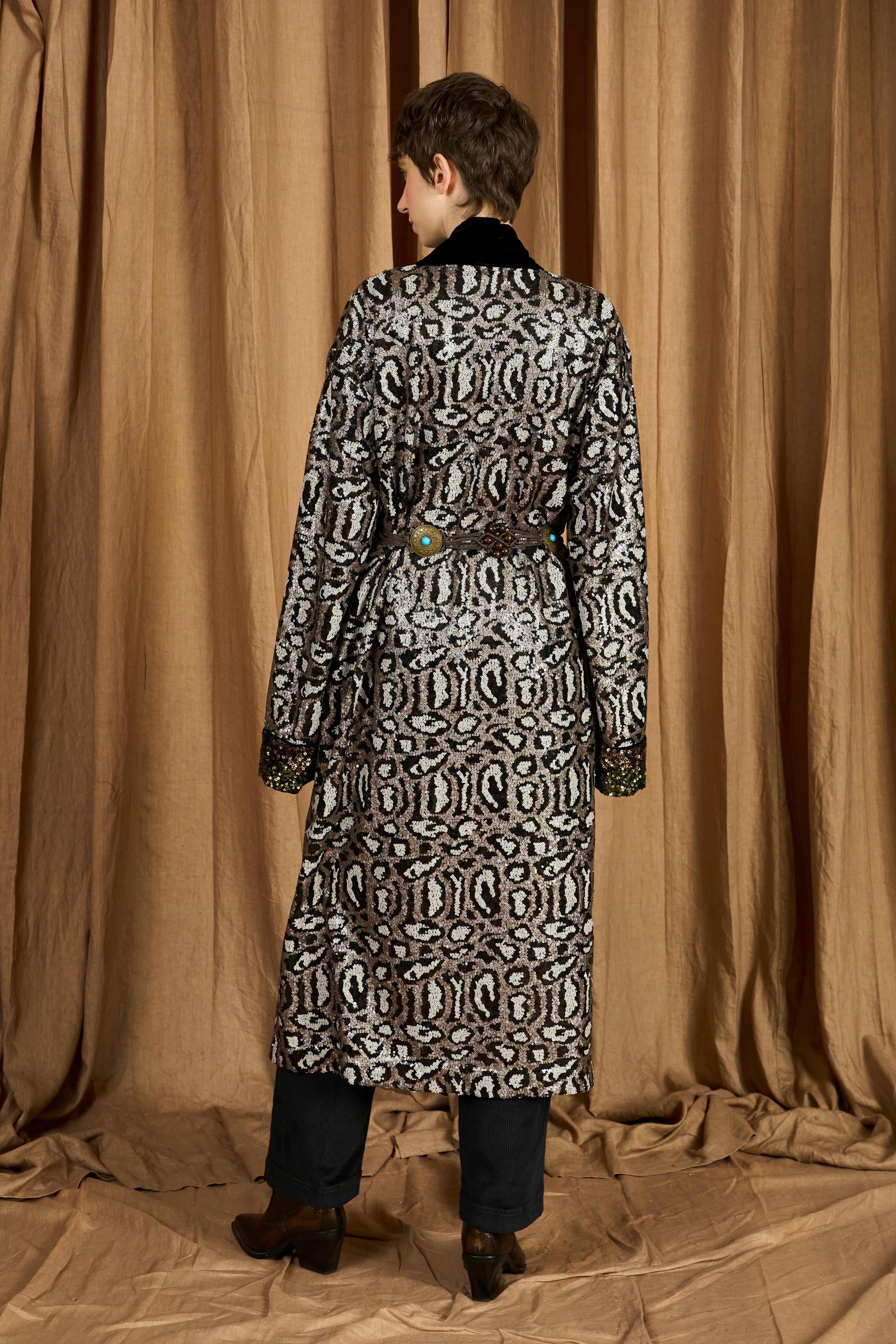 The Leopard Hand Embroidered Overlay