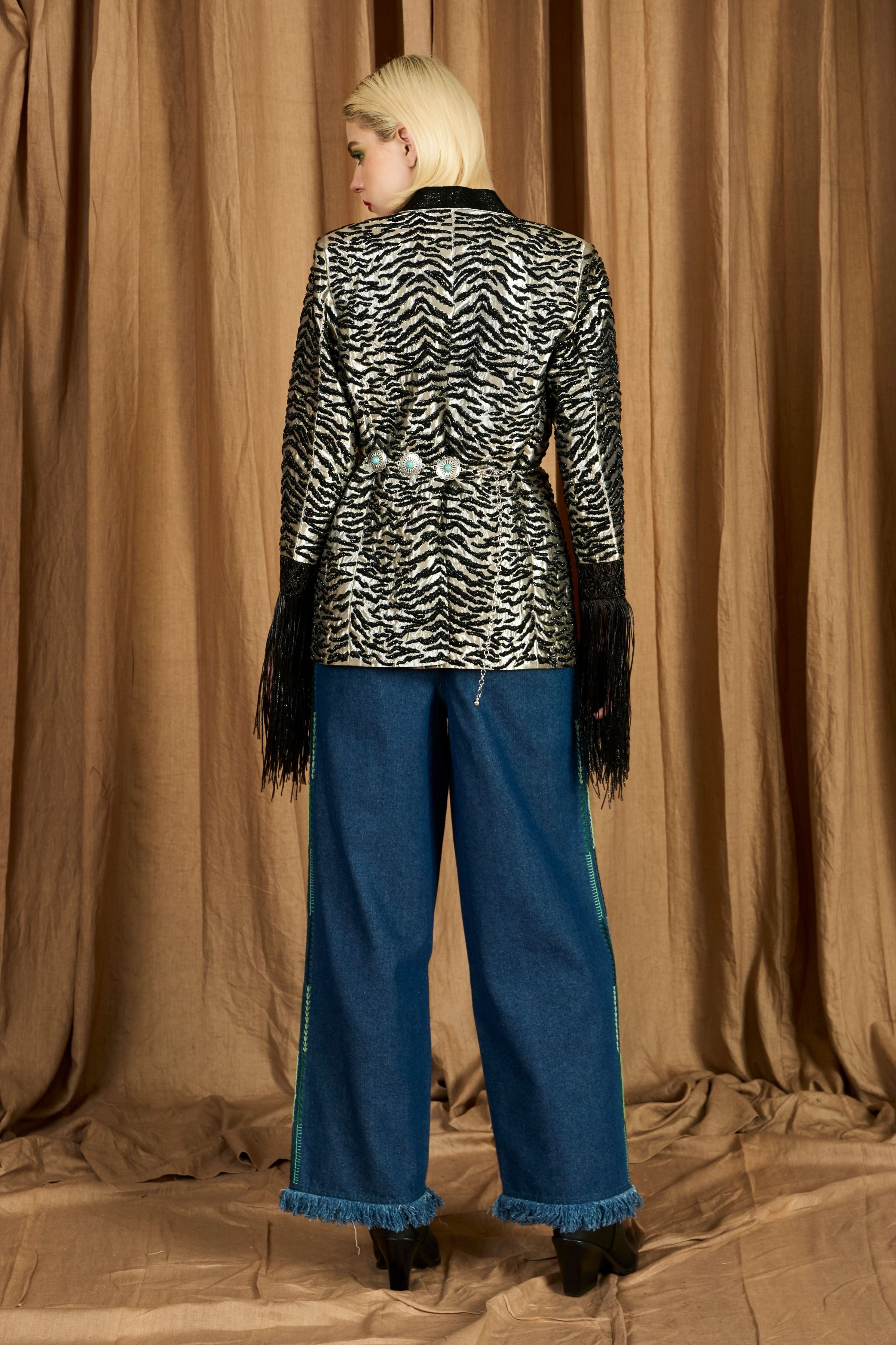 The Wild Tiger Hand Embroidered Blazer