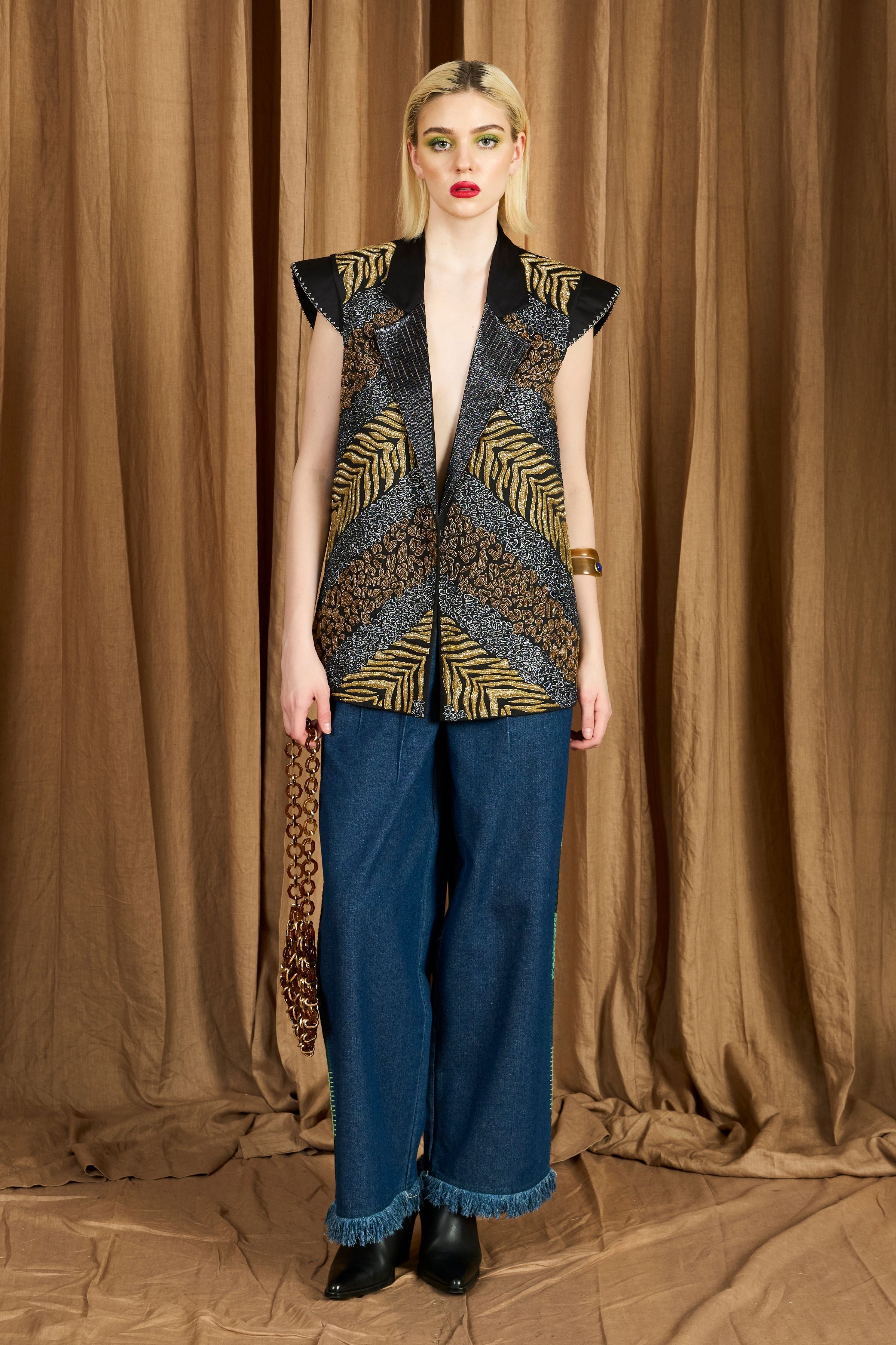 The Wild Life Hand Embroidered Blazer