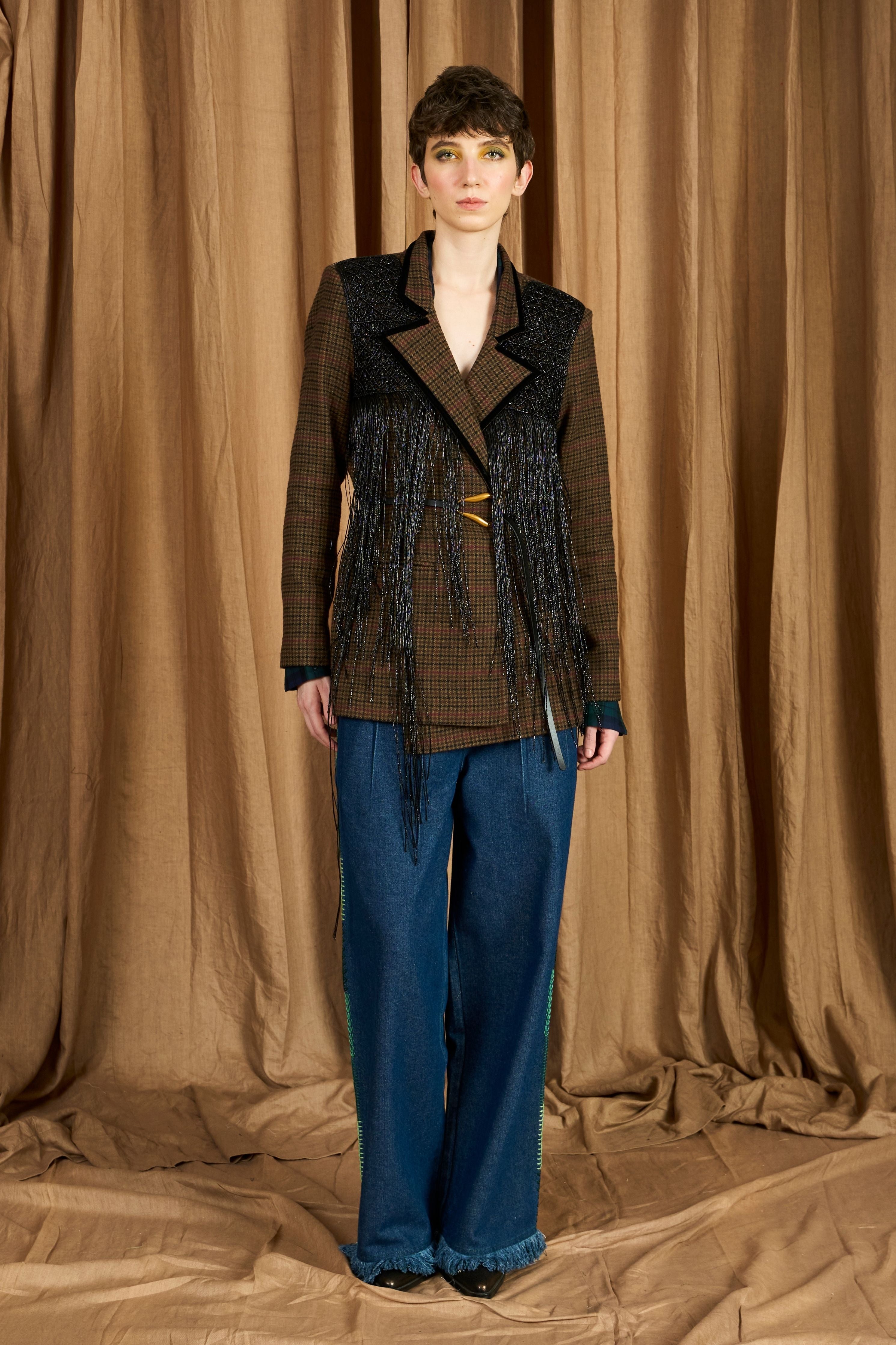 The Hand Woven Yoke Wool Blazer