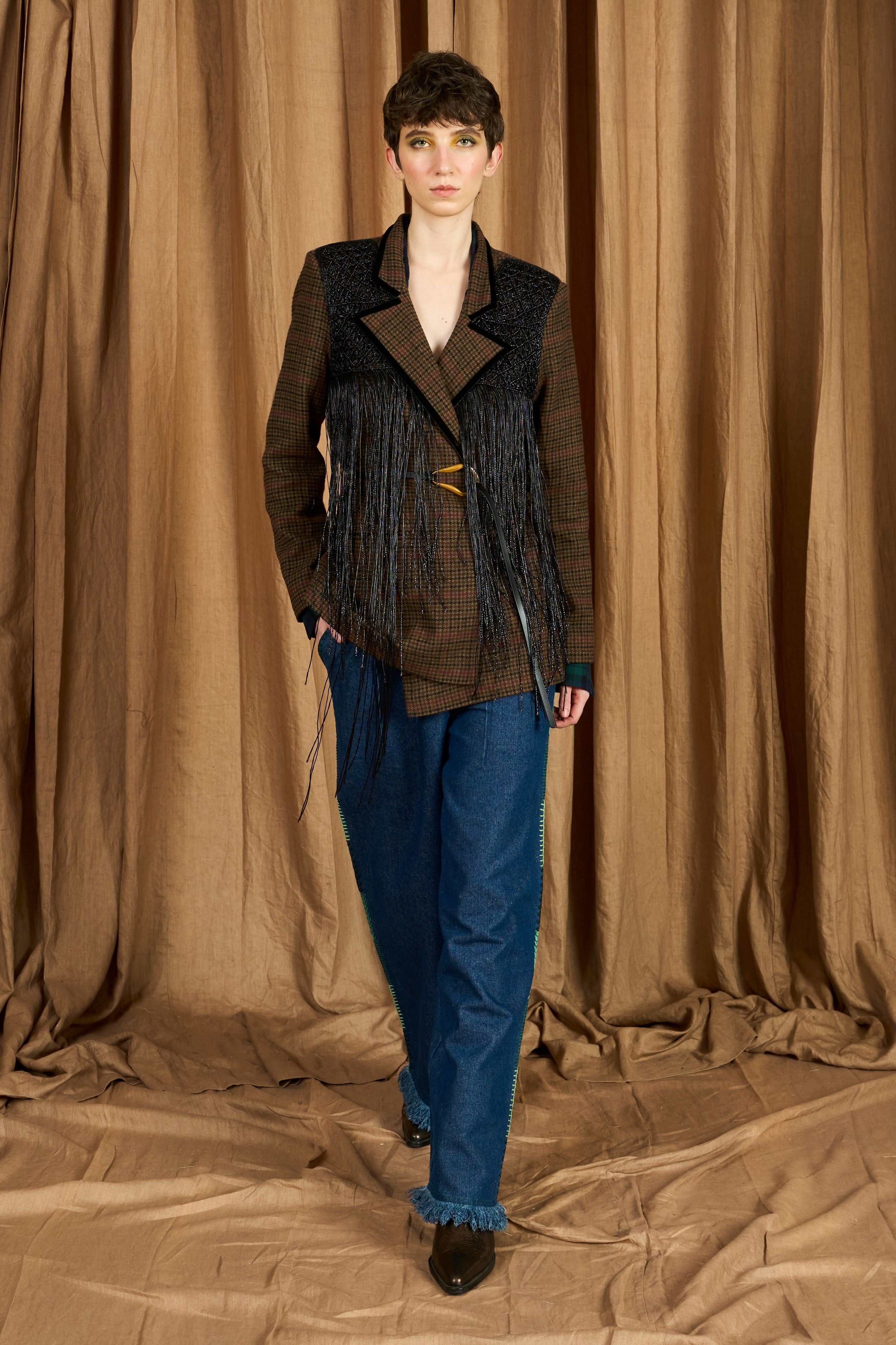 The Hand Woven Yoke Wool Blazer