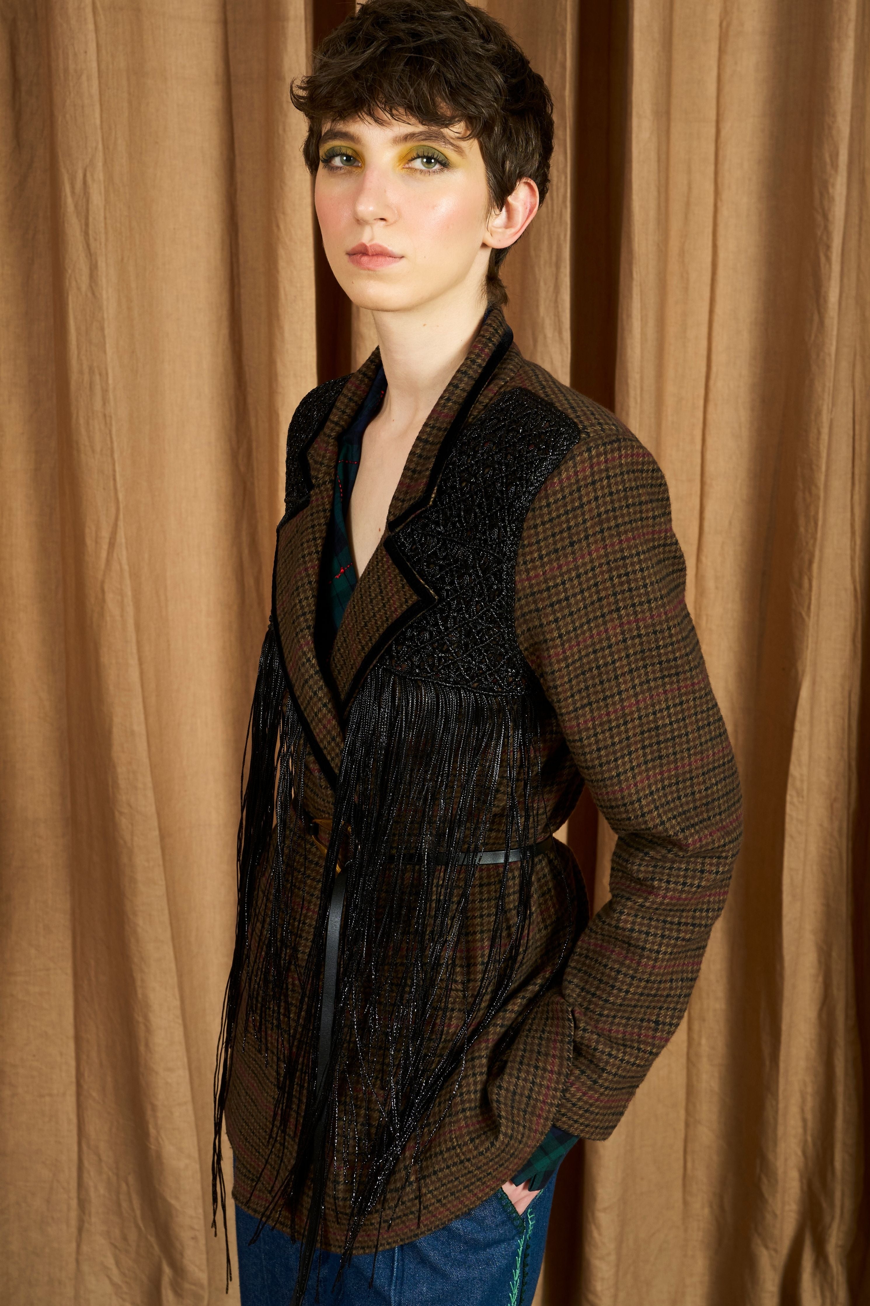 The Hand Woven Yoke Wool Blazer