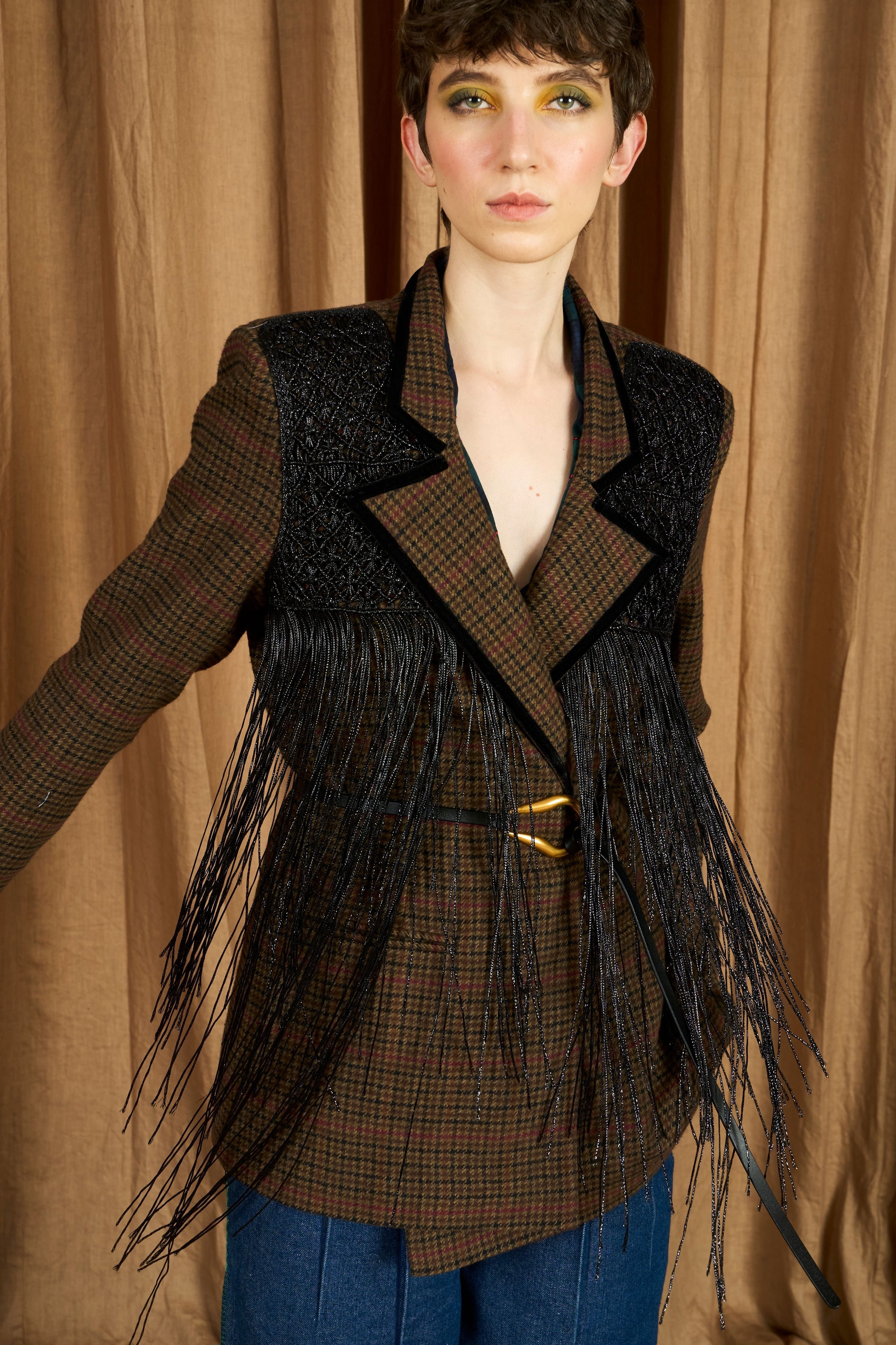 The Hand Woven Yoke Wool Blazer
