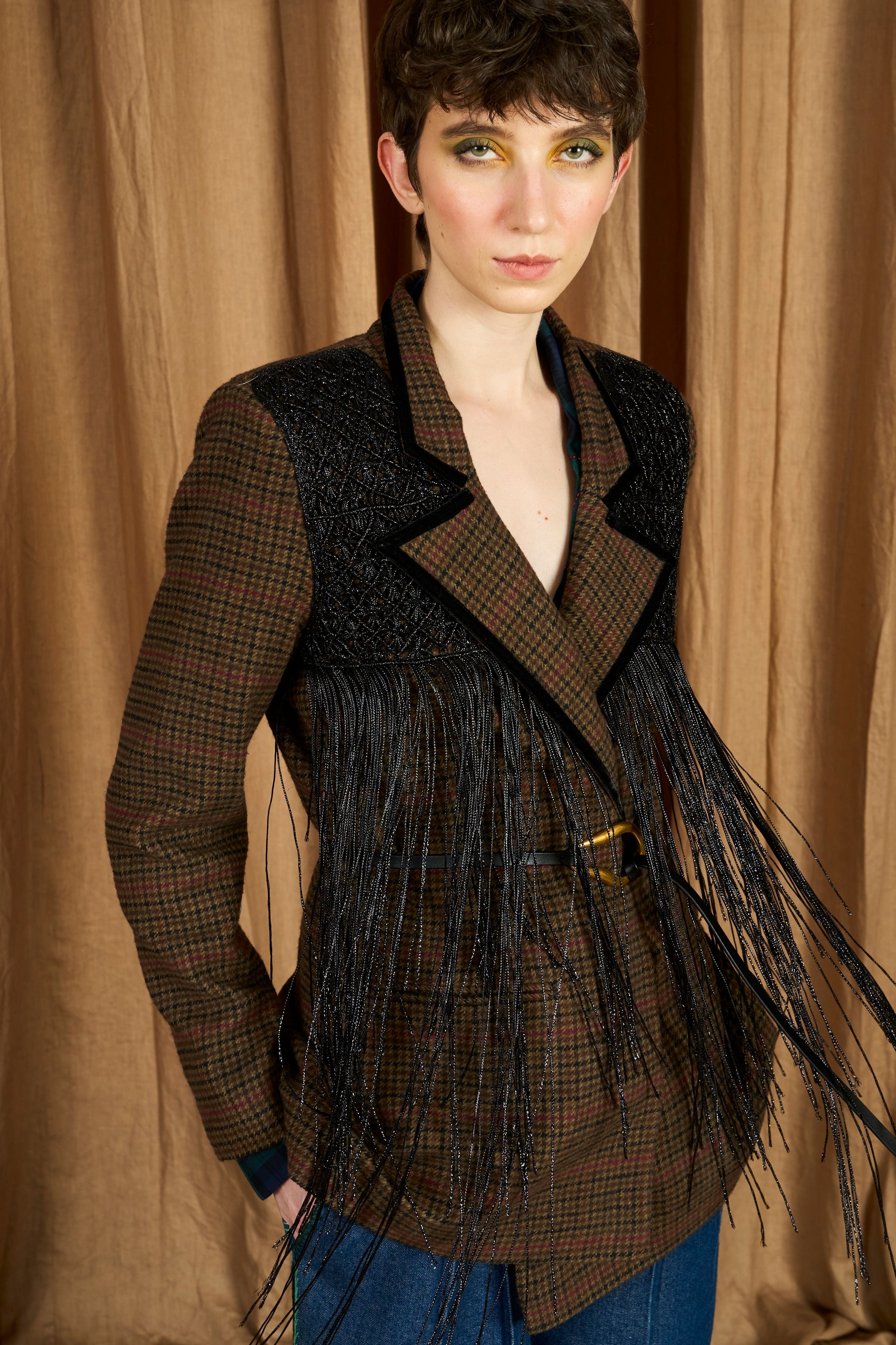 The Hand Woven Yoke Wool Blazer