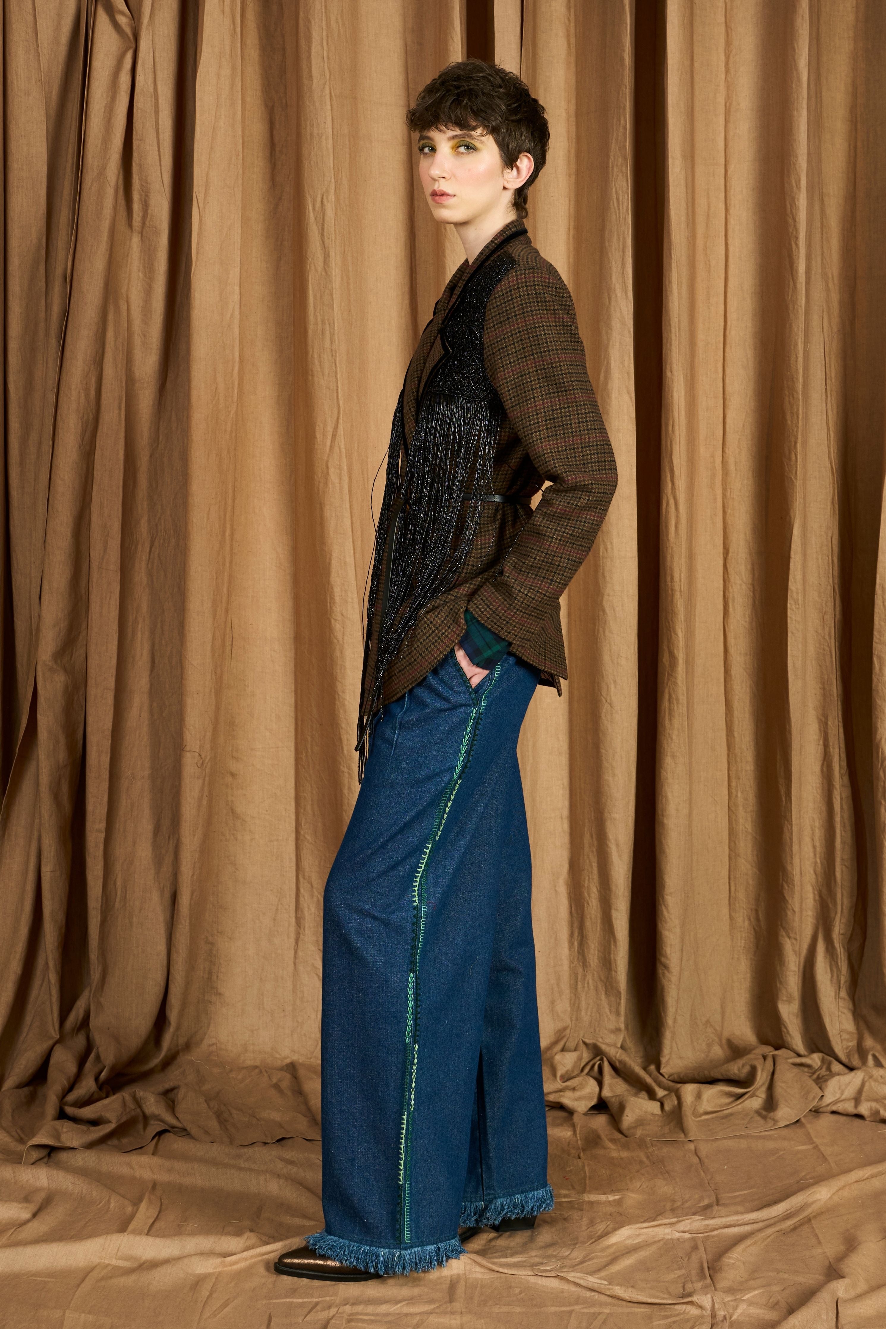 The Hand Woven Yoke Wool Blazer