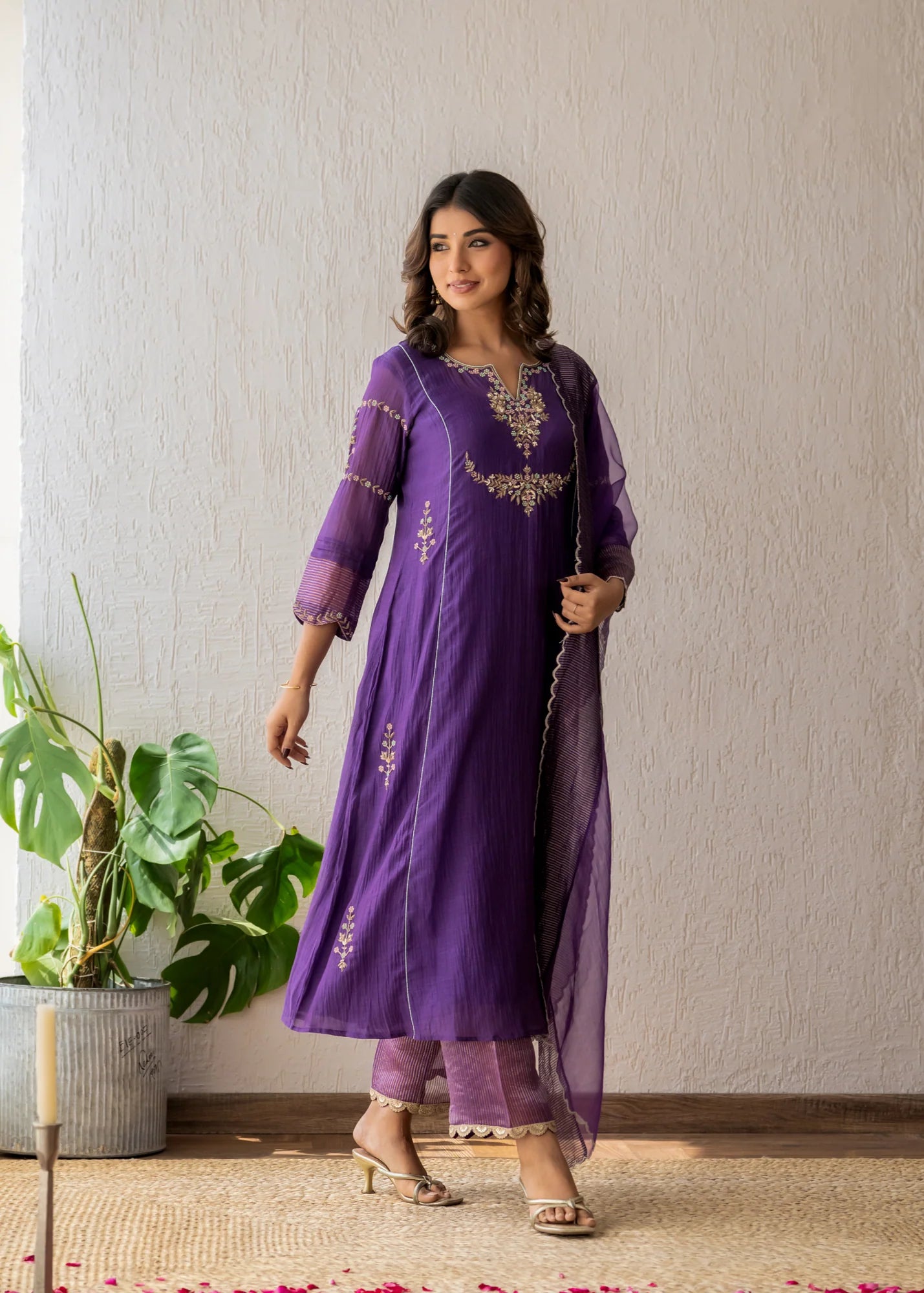 Royal Purple Kurta Set