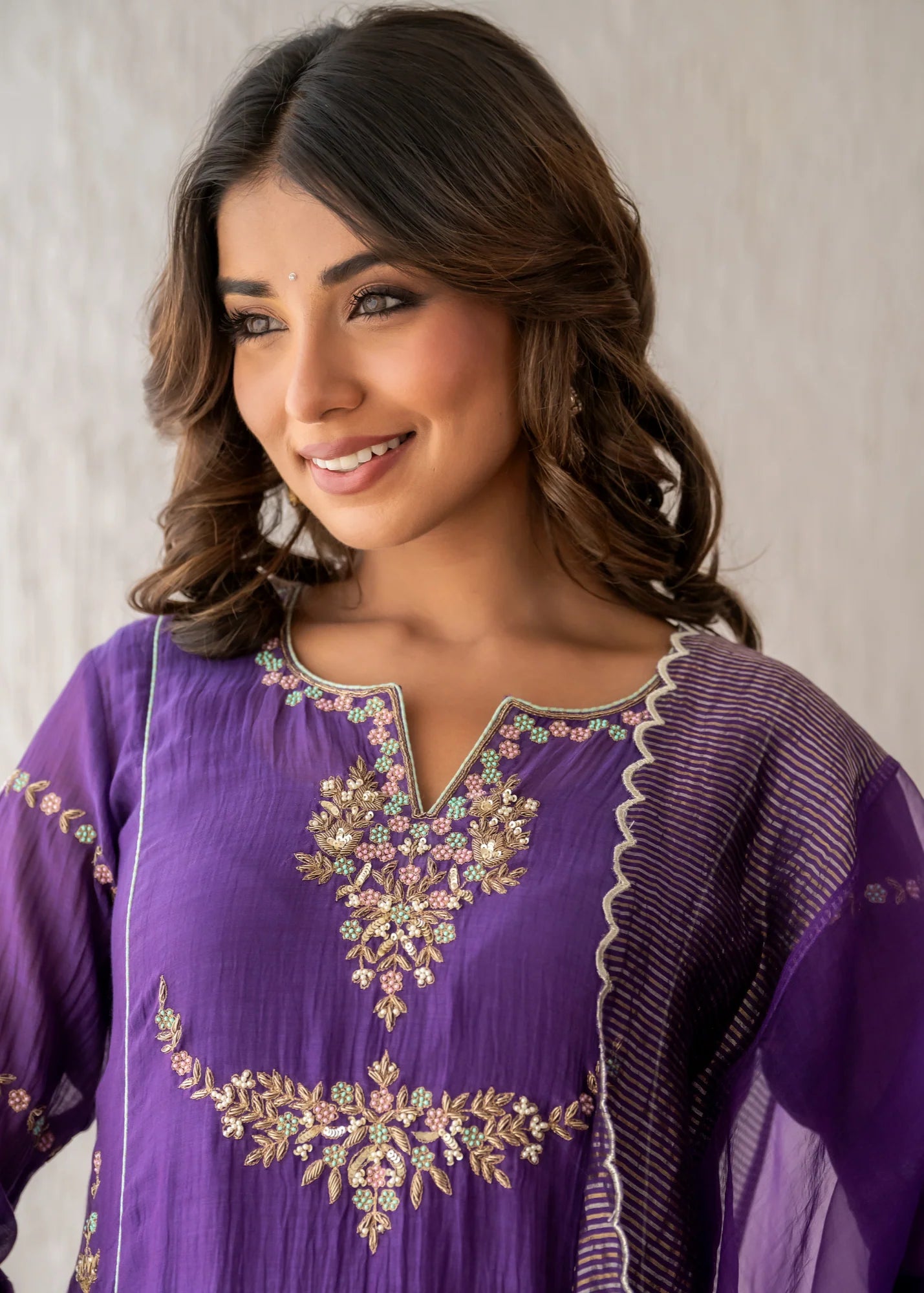 Royal Purple Kurta Set