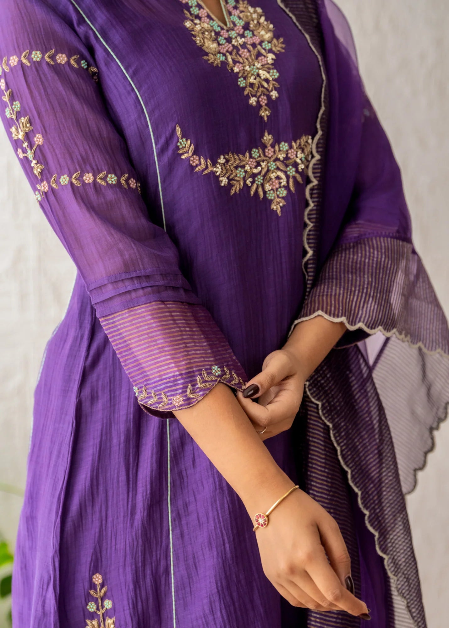 Royal Purple Kurta Set