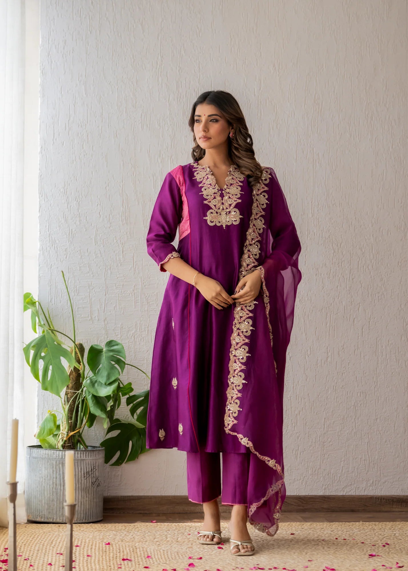 Deep Purple Suit Set