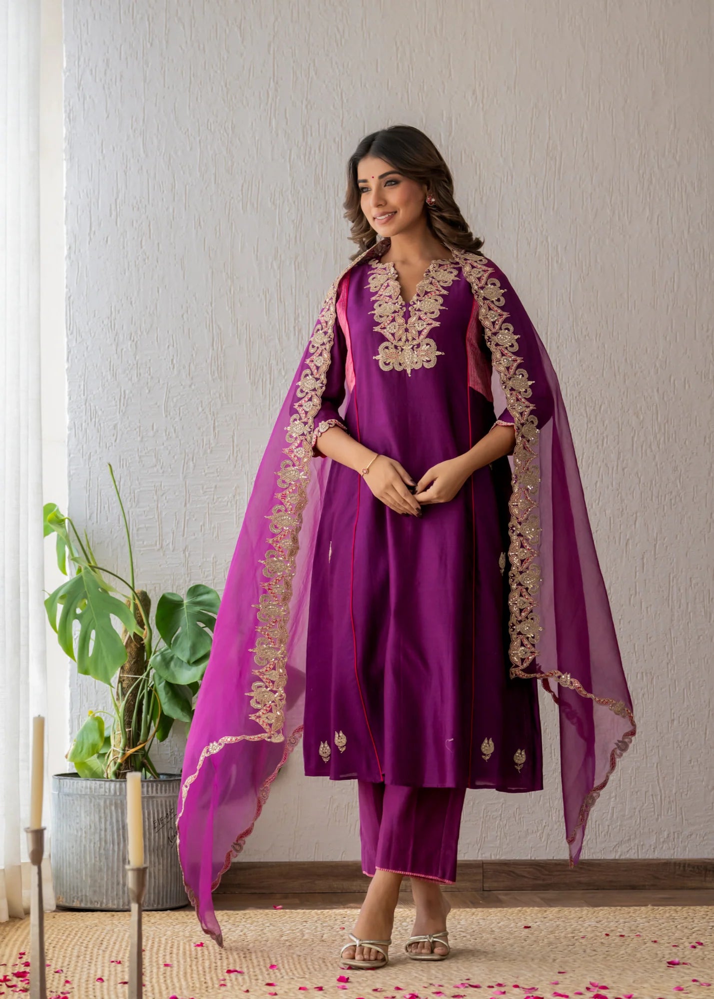 Deep Purple Suit Set