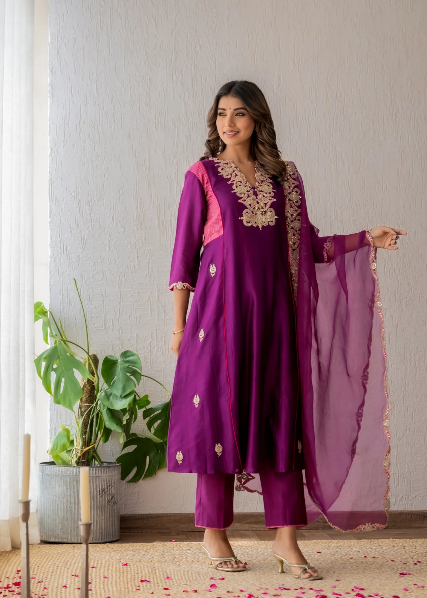 Deep Purple Suit Set