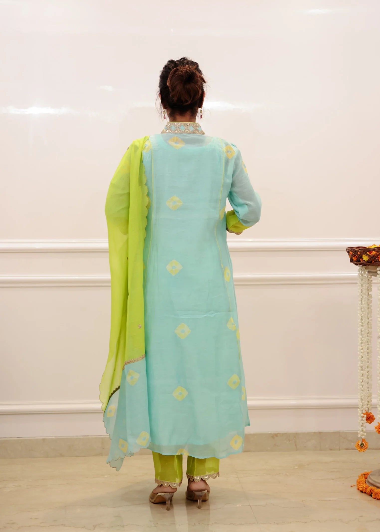 Firoza Turquoise Anarkali