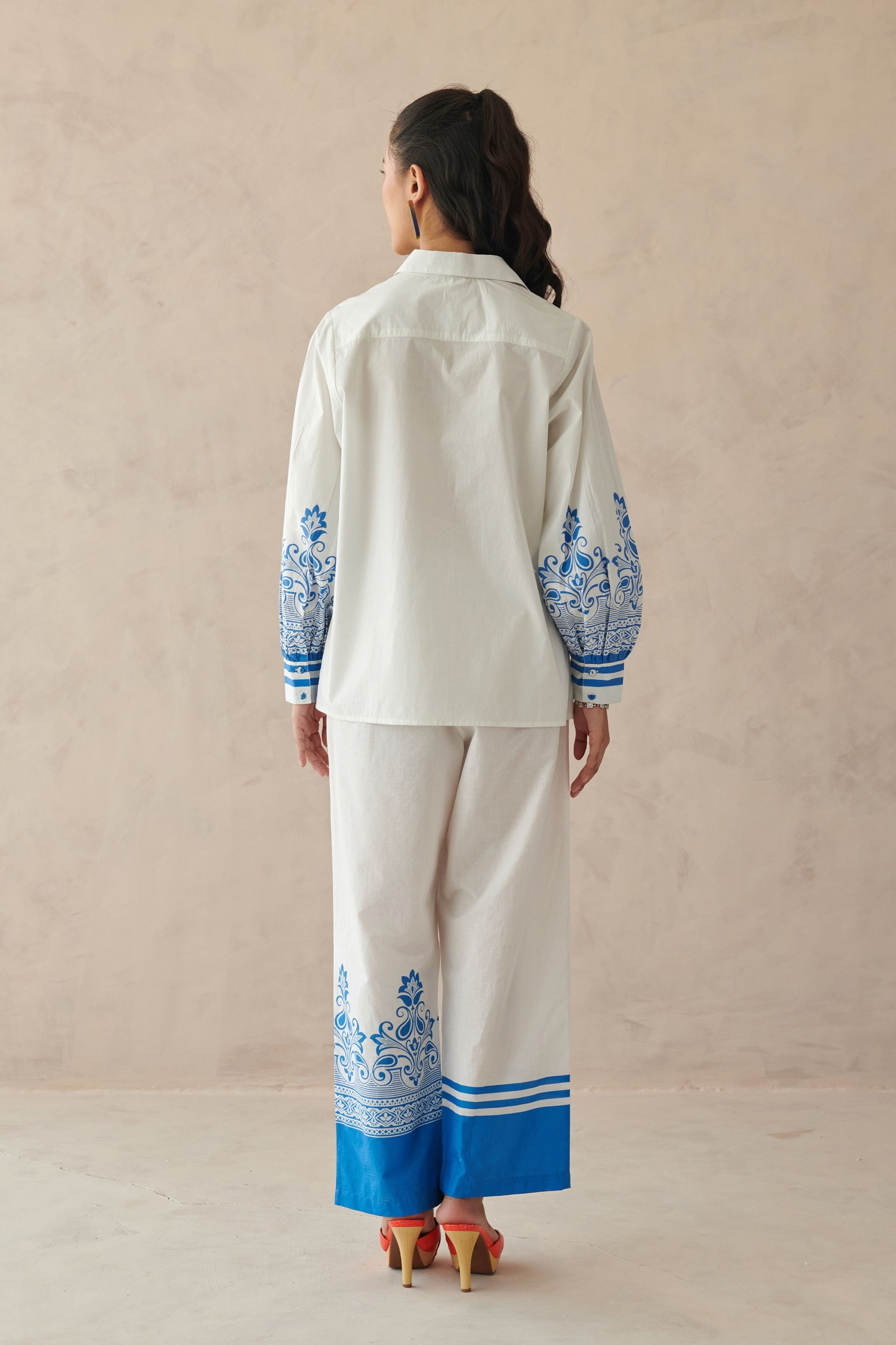 Plush White Relaxed Floral Top