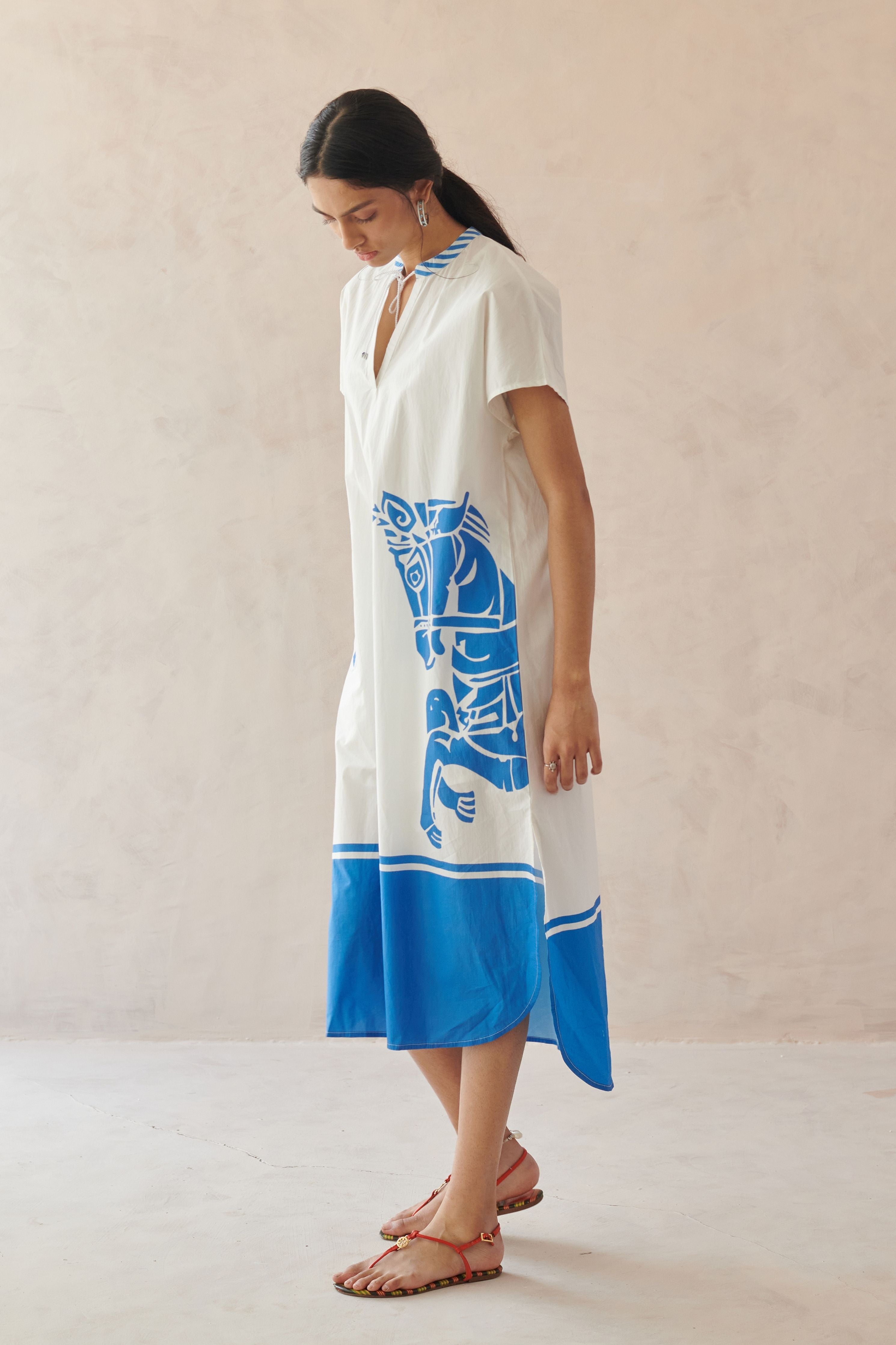 Ines White Long Dress