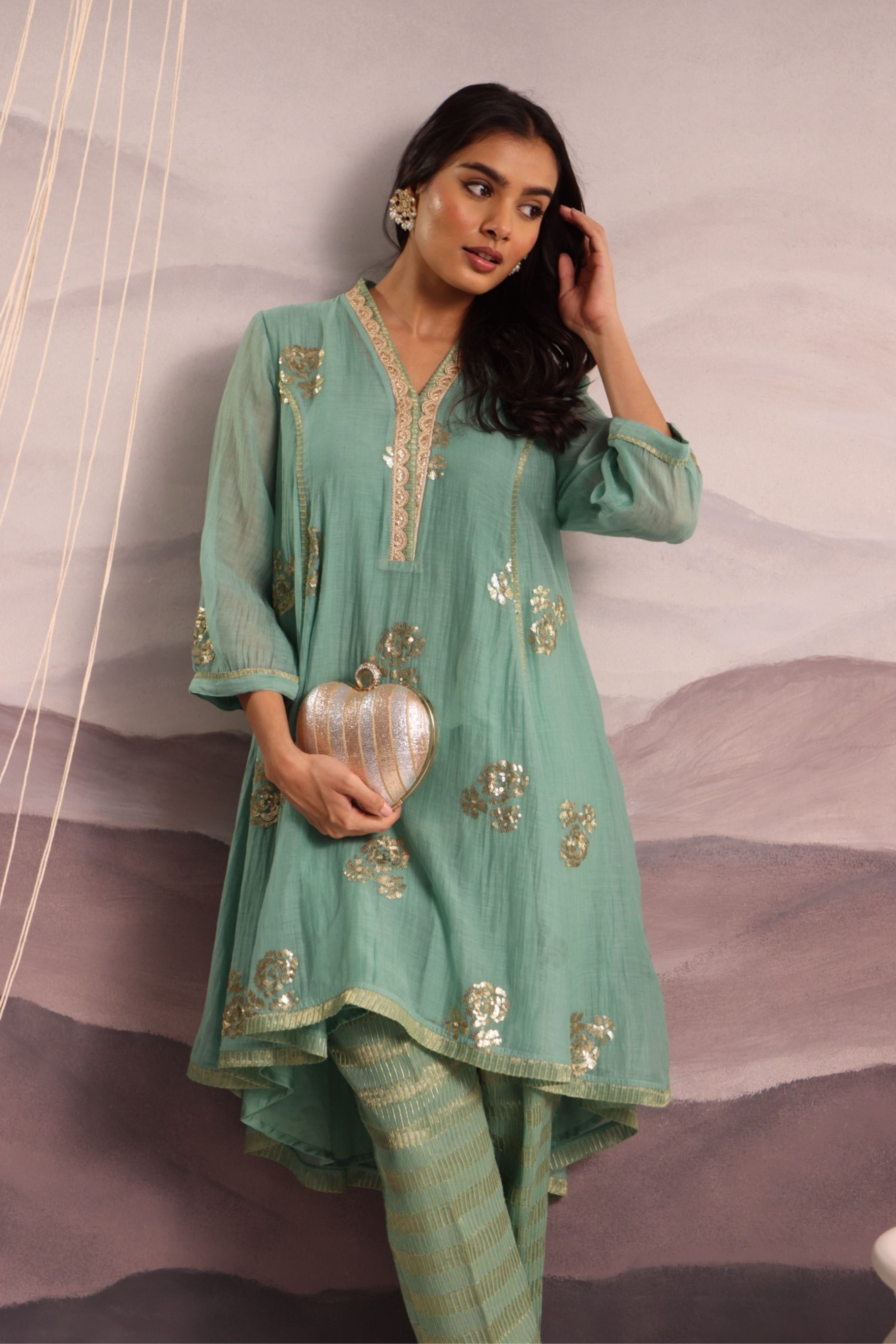 Aqua Blue Co-Ord Set