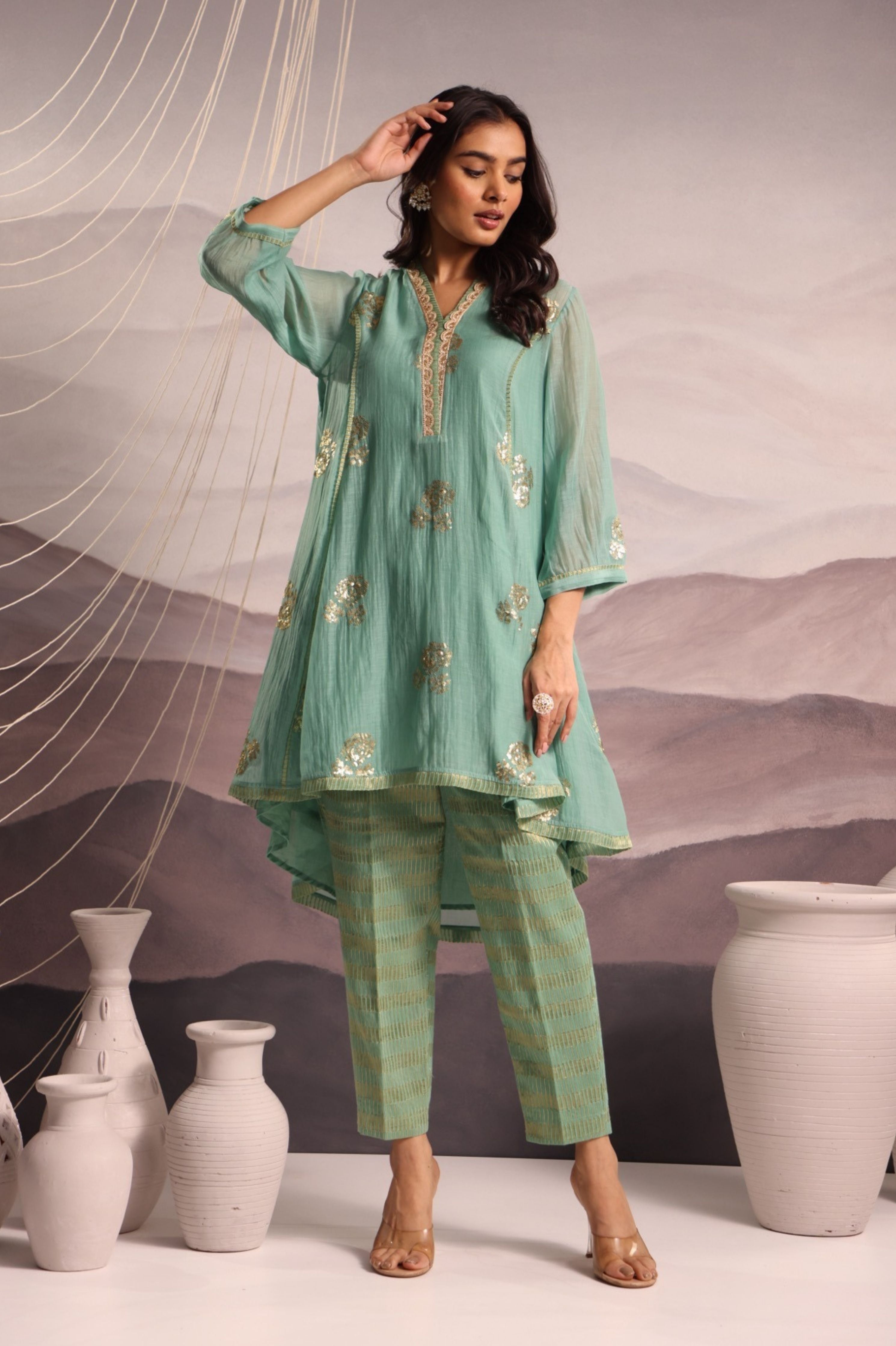 Aqua Blue Co-Ord Set