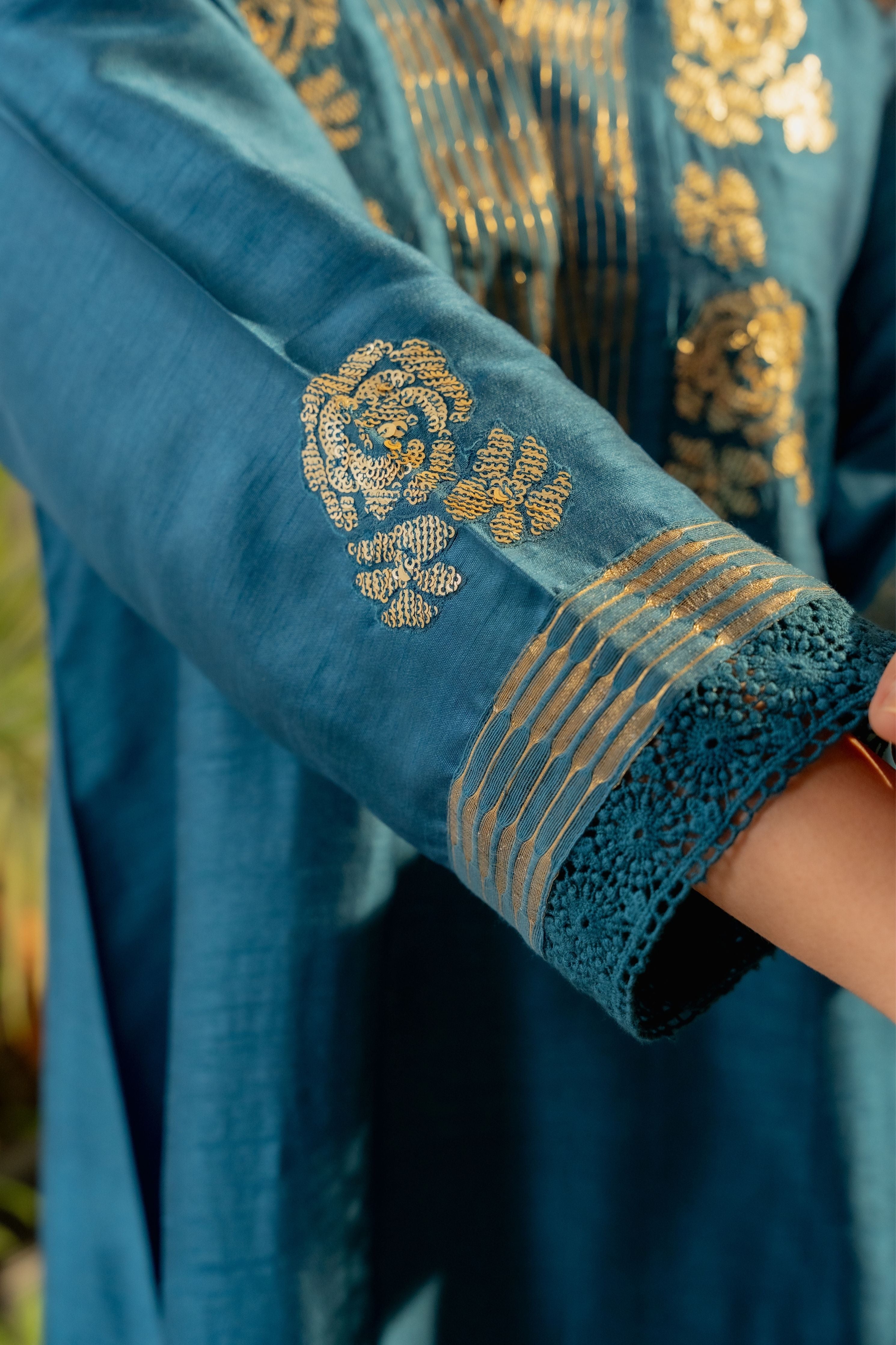 Cerulean Blue Rounded Co-Ord Set