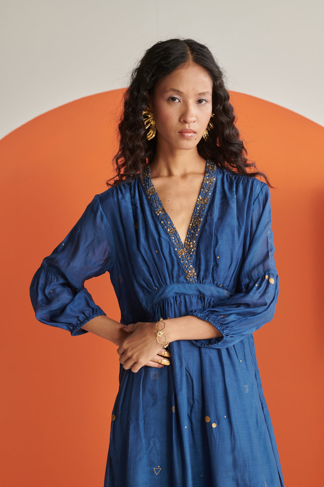 Aura Blue Cosmos Dress