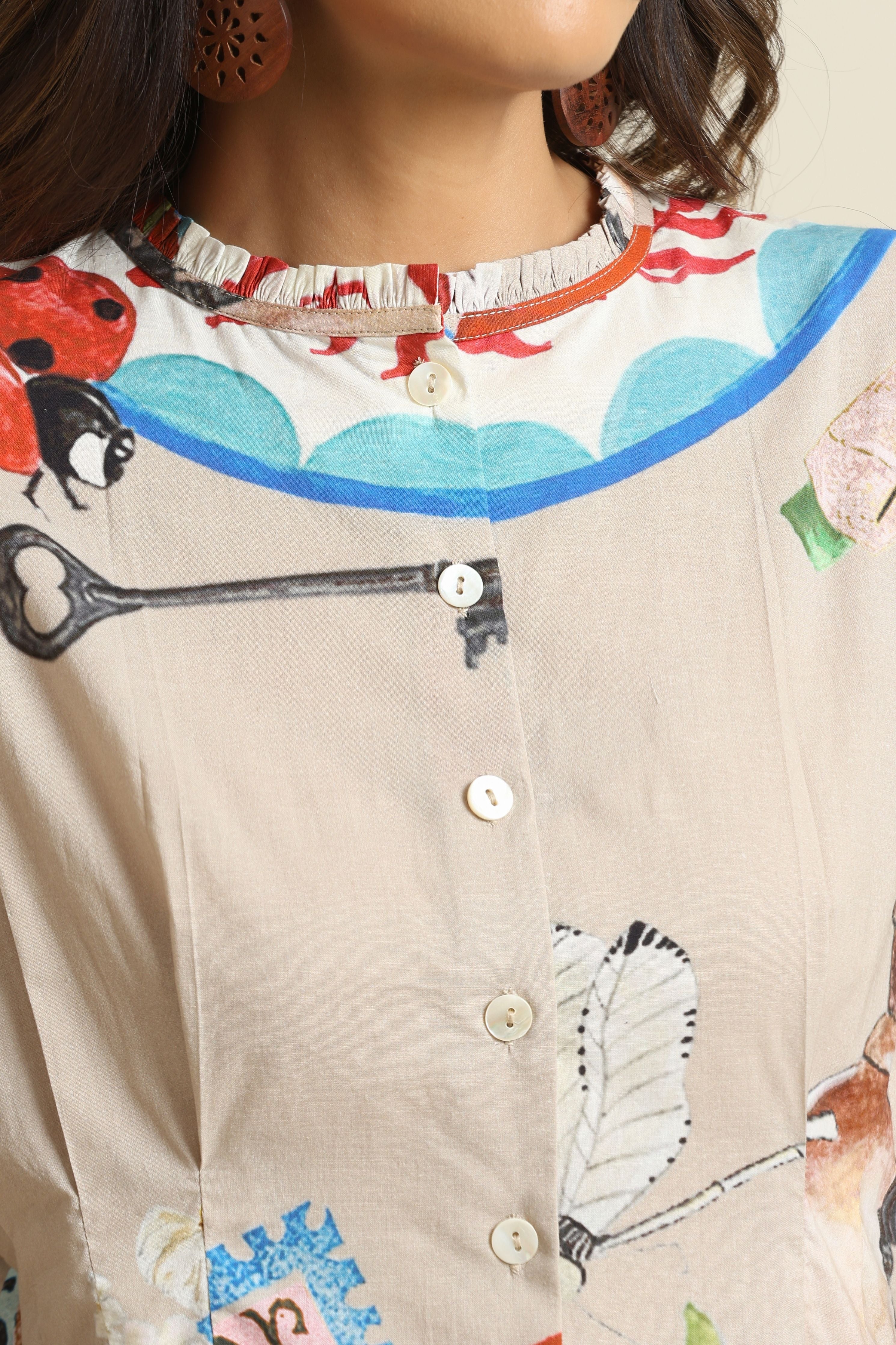 Isla Pleat Shirt Dress