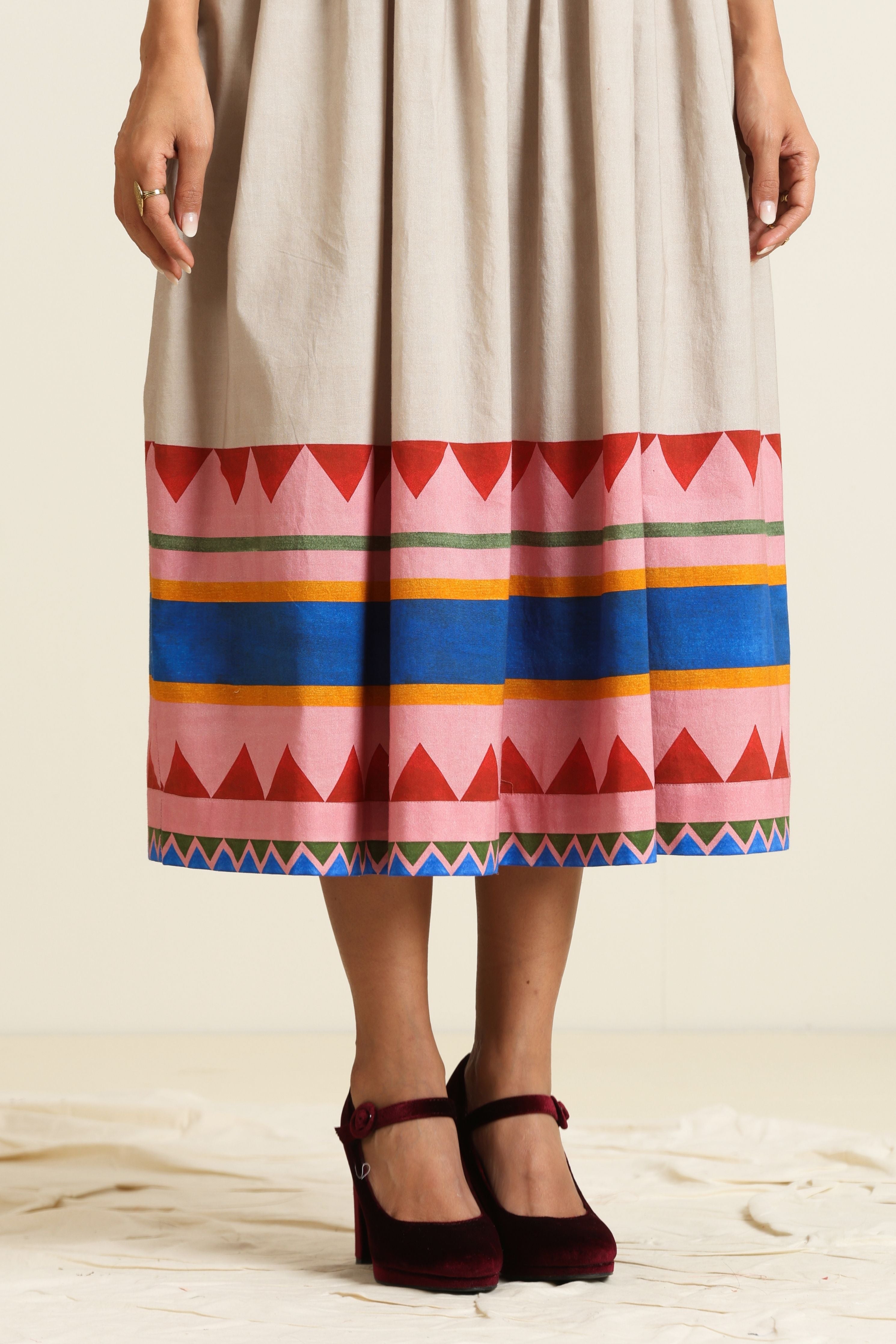 Ember Peasant Dress