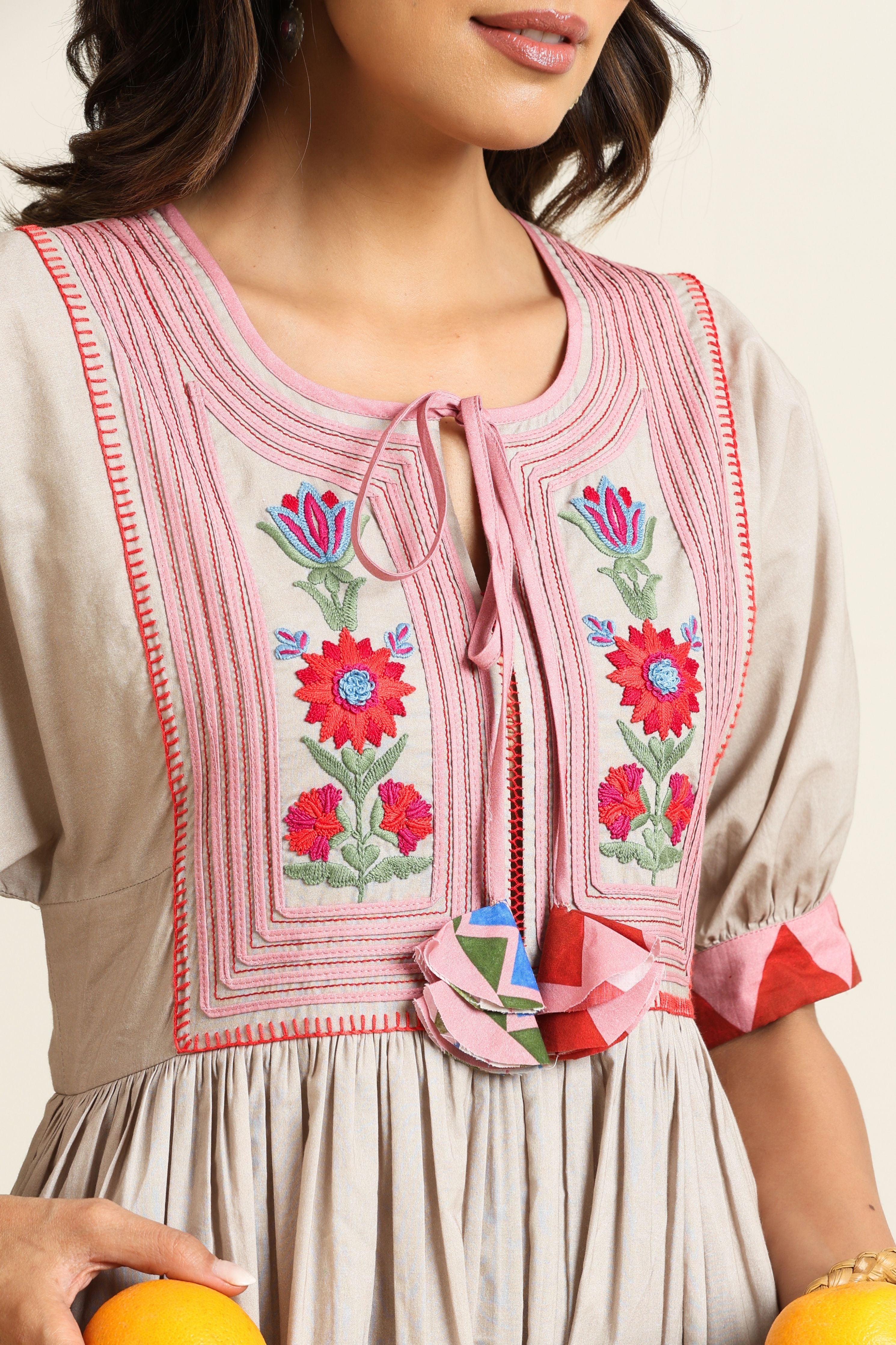 Ember Peasant Dress