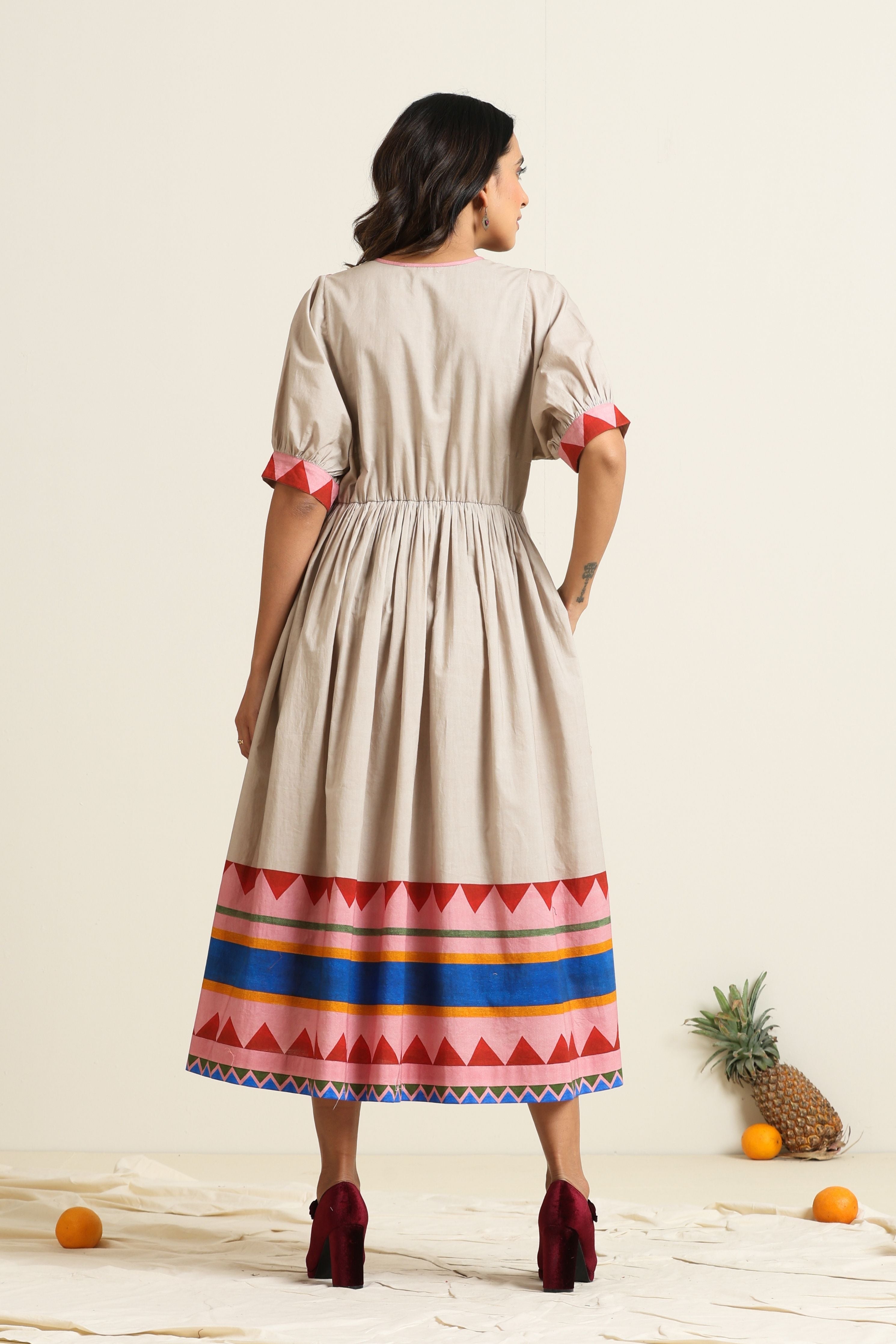 Ember Peasant Dress