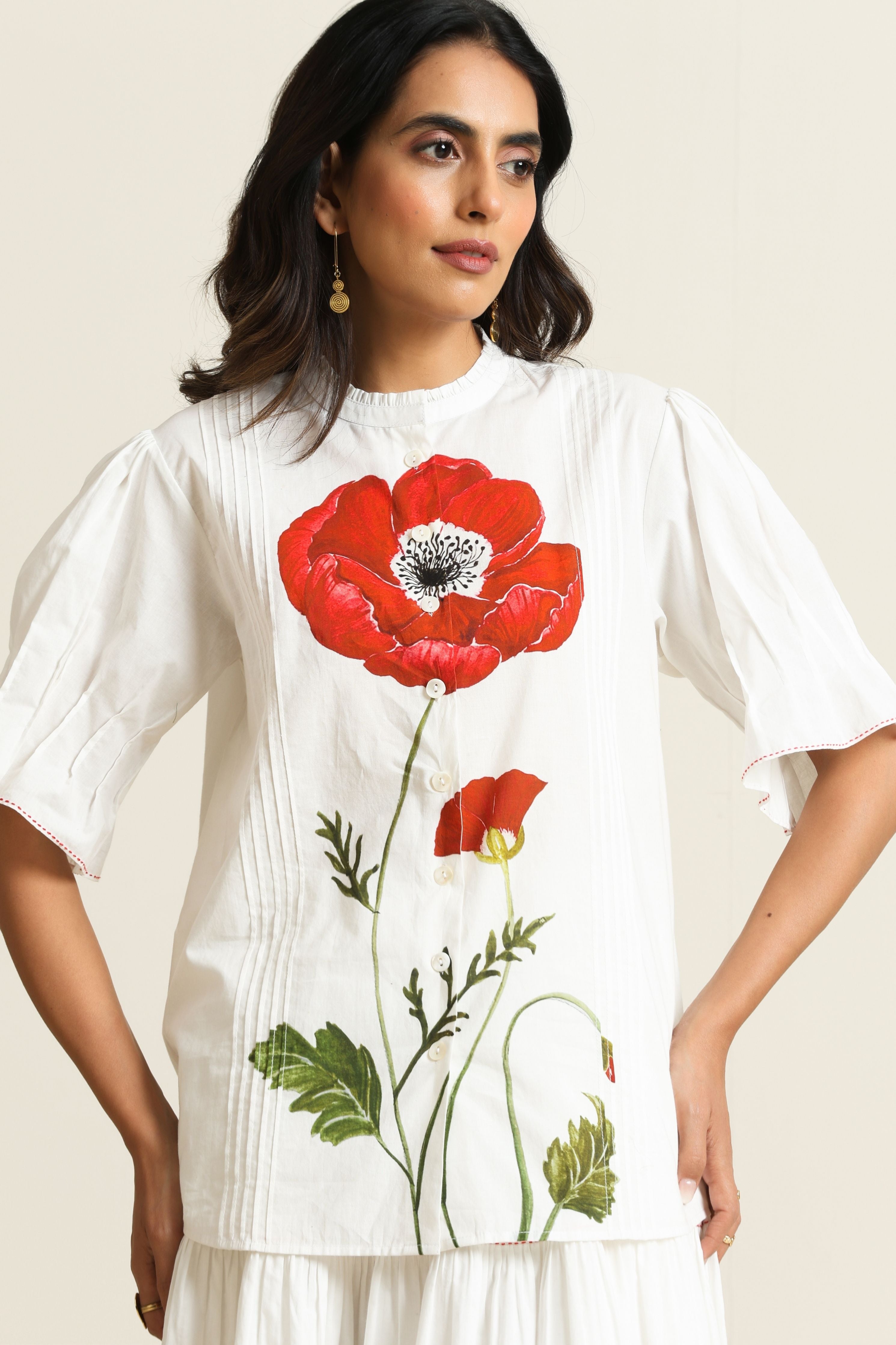 Poppy Shirt & Skirt Set