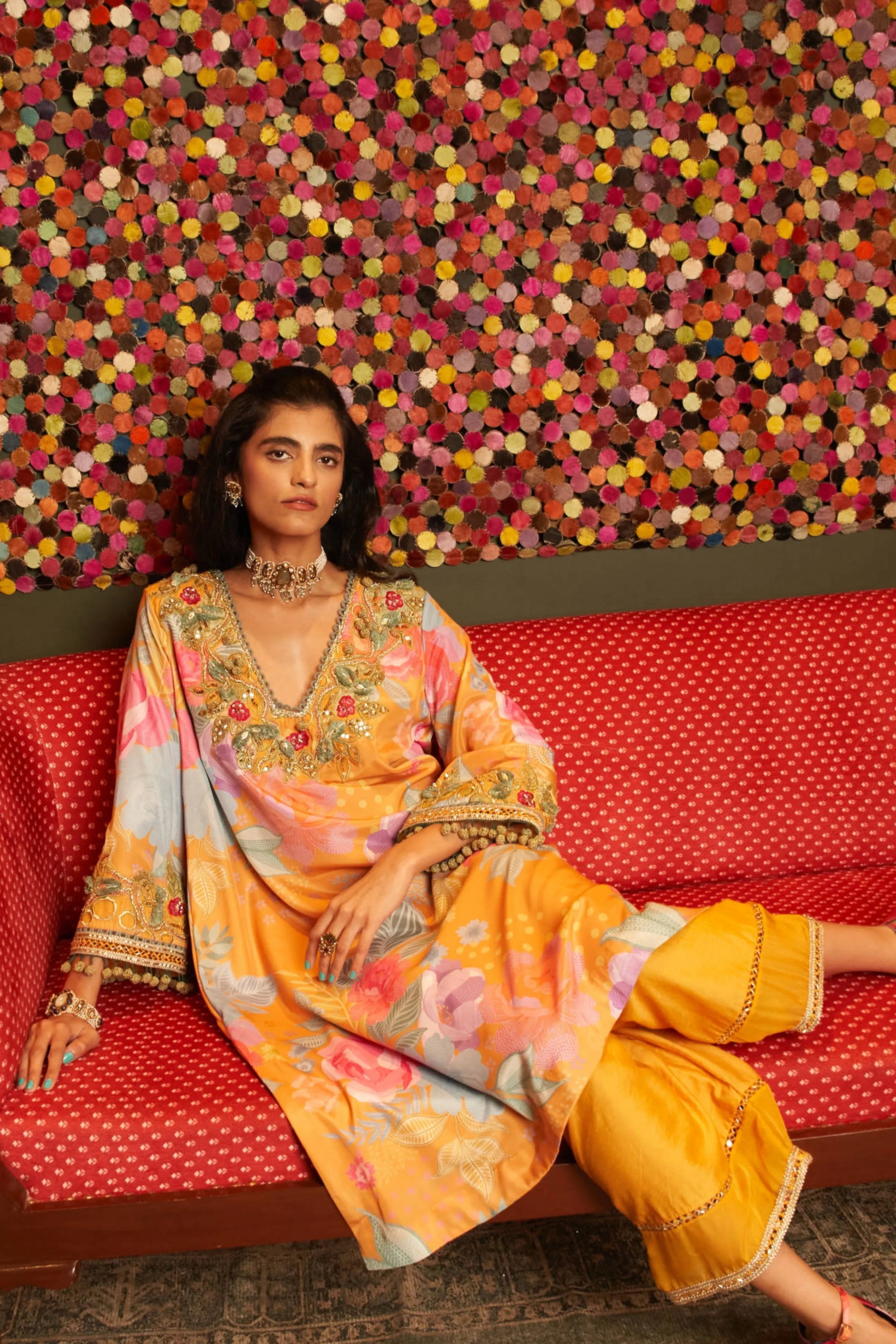 Marigold Choga Set