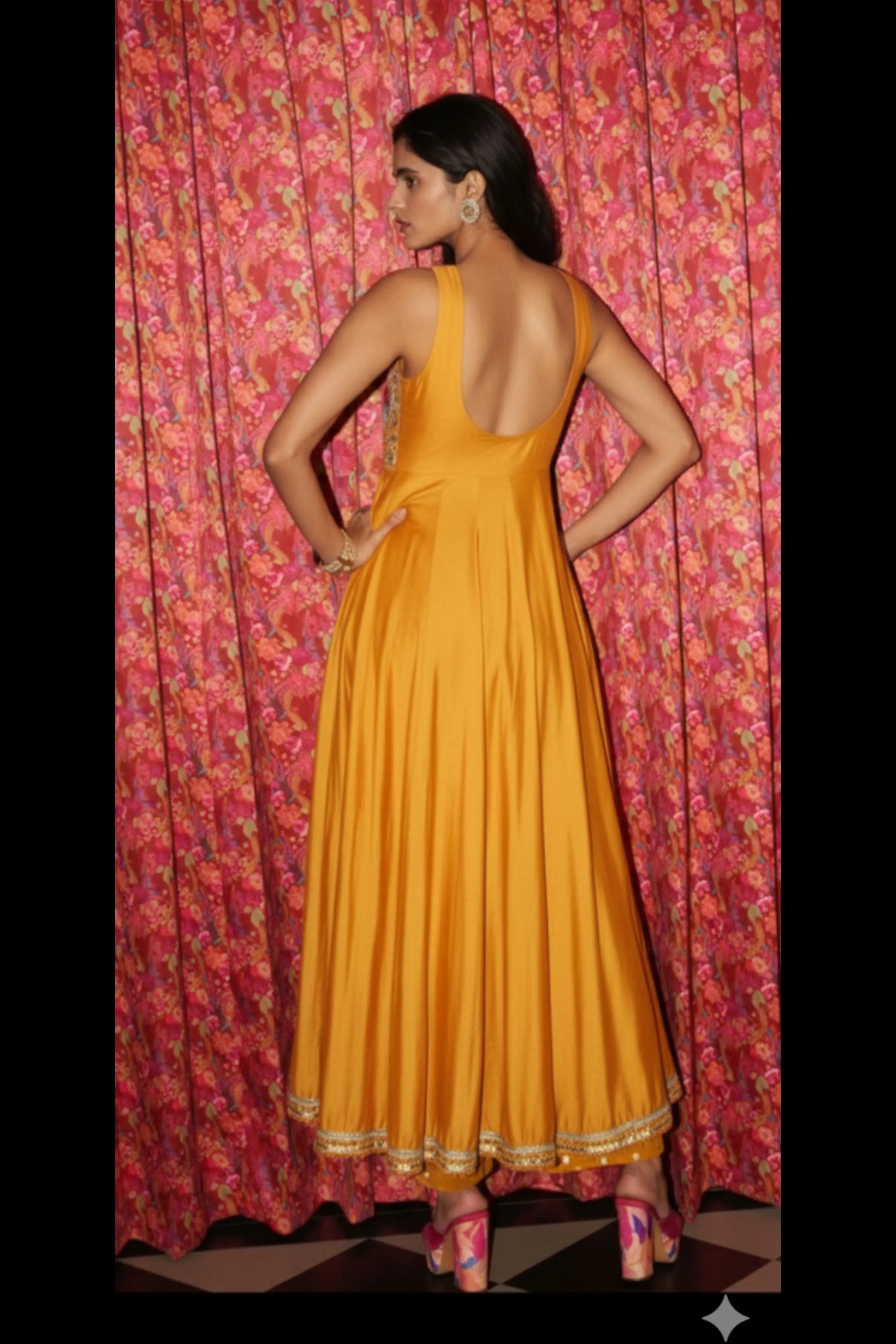 Golden Hour Anarkali Set