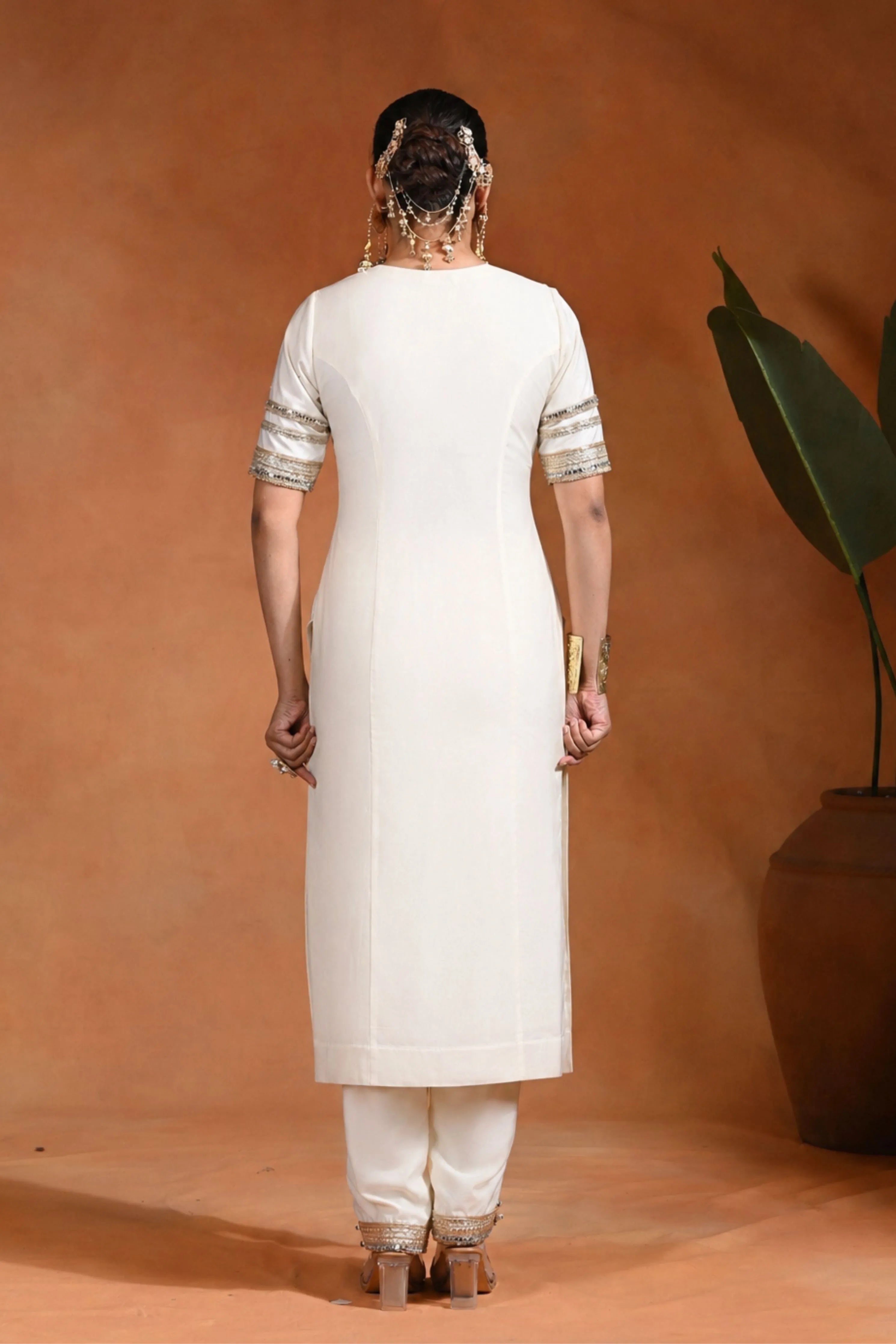 Ivory Acrine Kurta Set