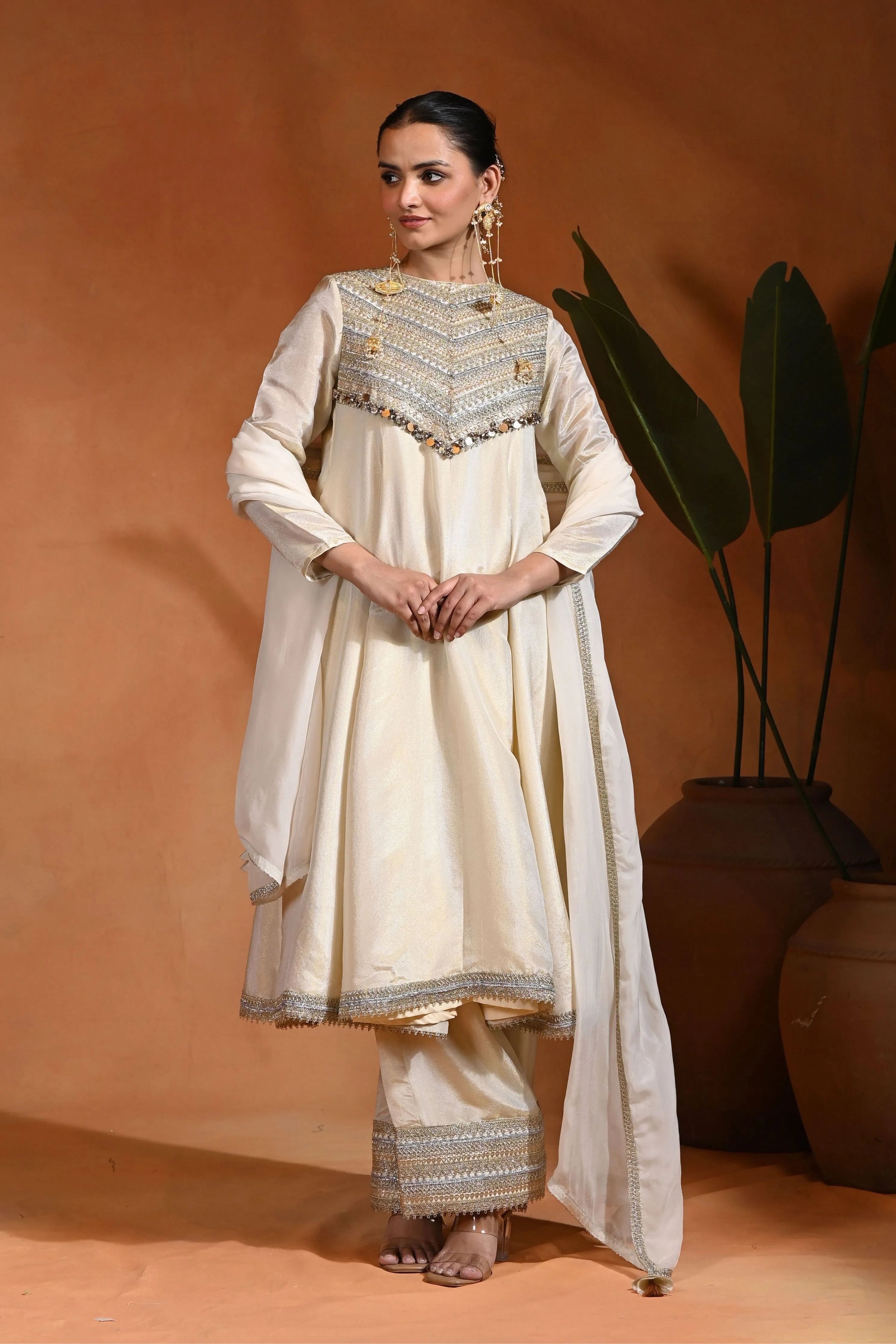 Ivory L04 Anarkali Set