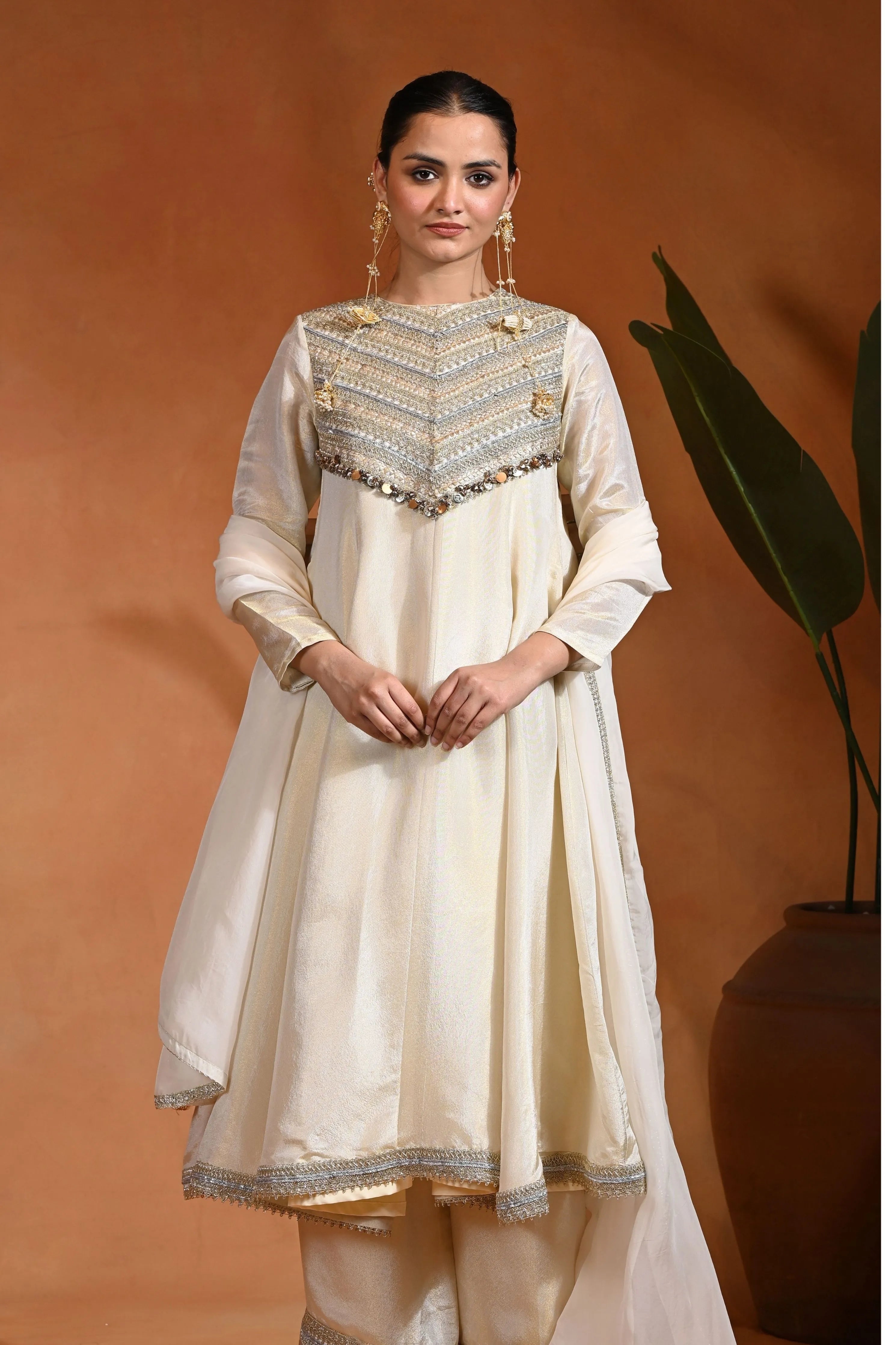 Ivory L04 Anarkali Set
