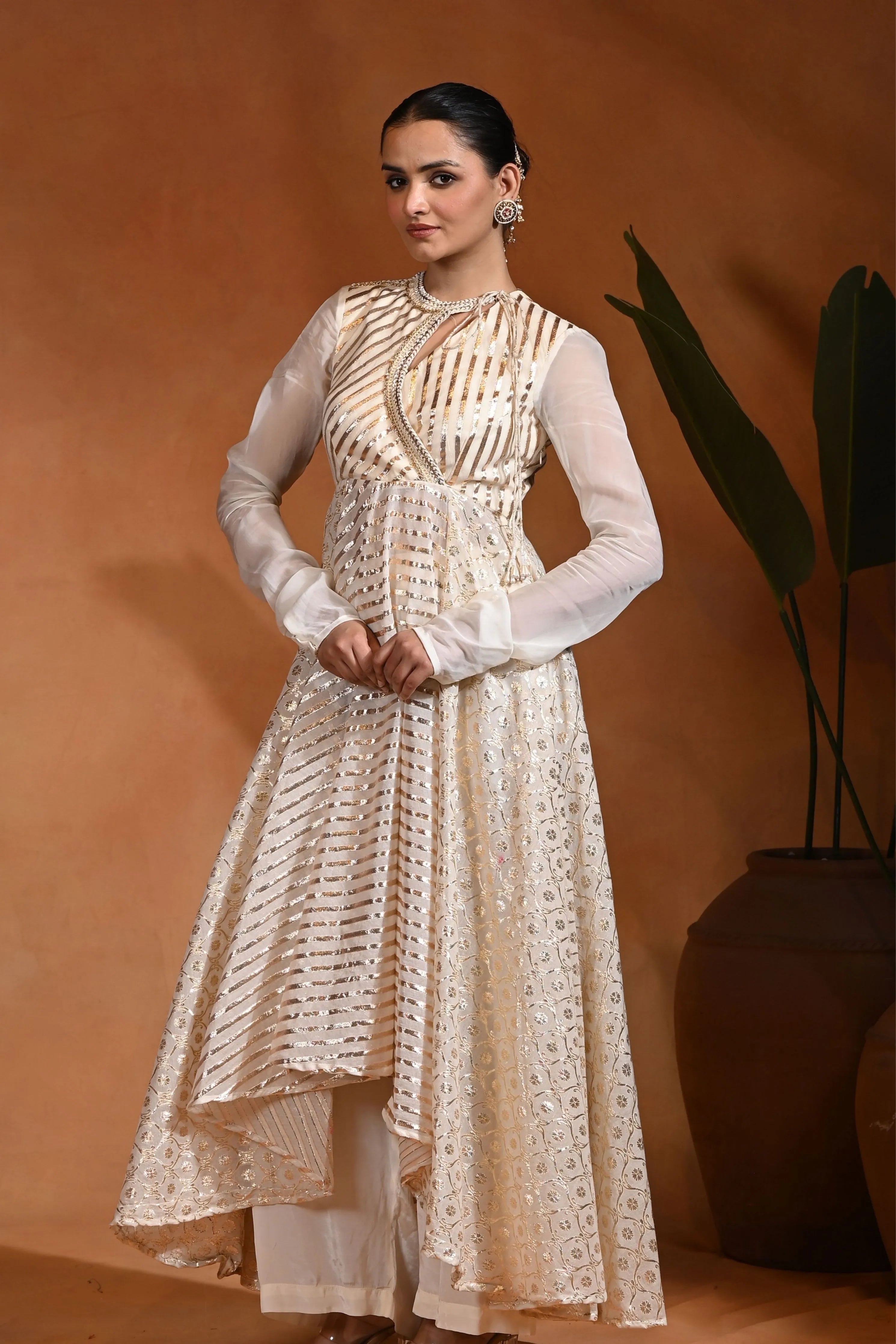 Masatani Ivory Anarkali