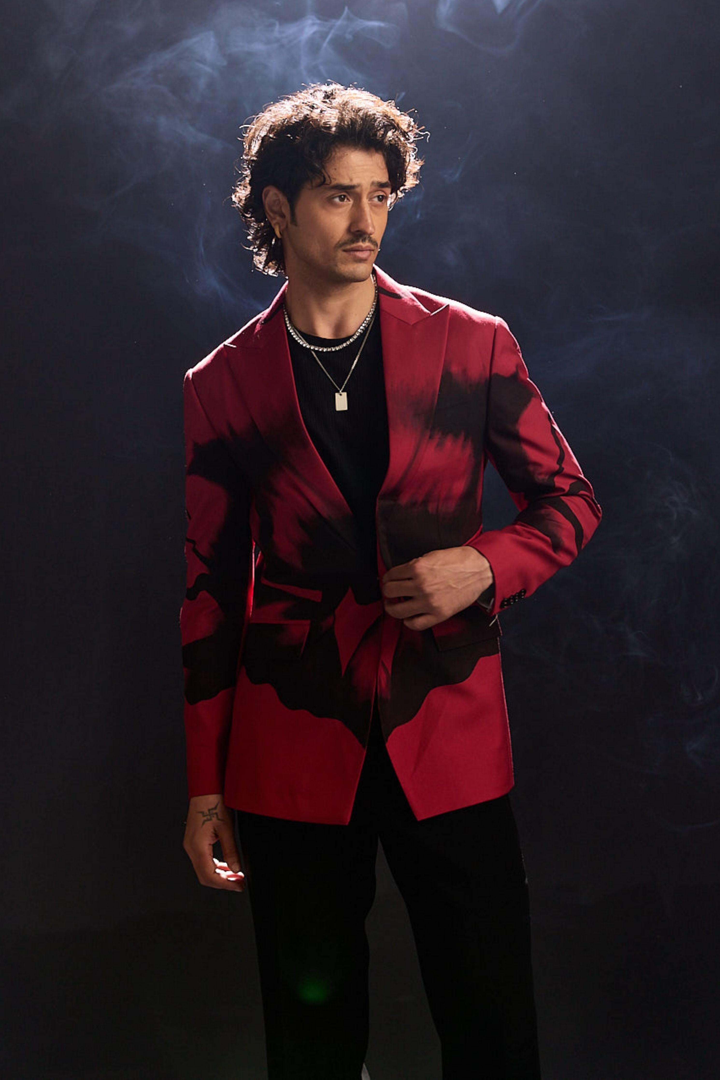Red Cocktail Blazer