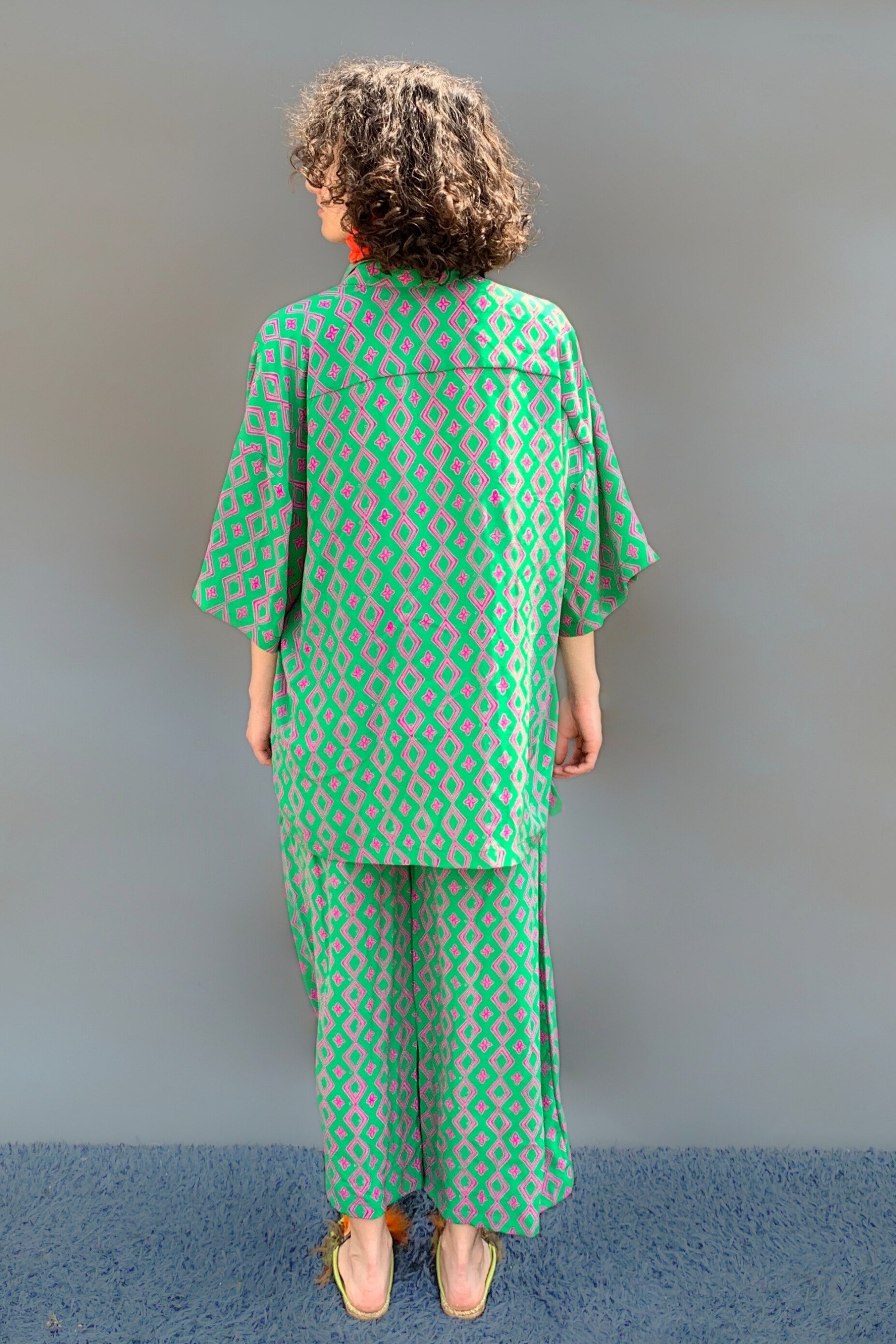 Rhombus Printed Pants