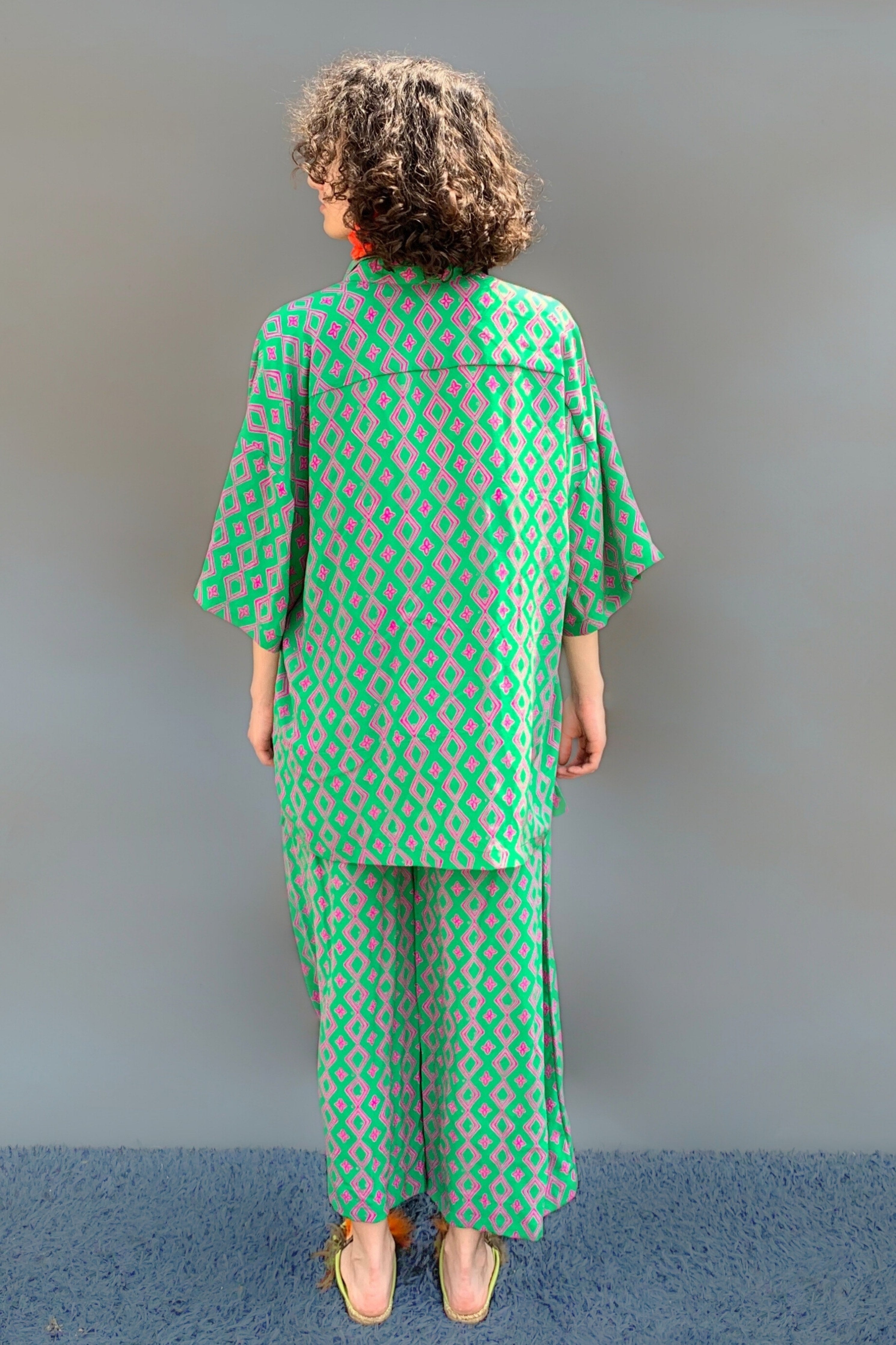 Rhombus Printed Shirt