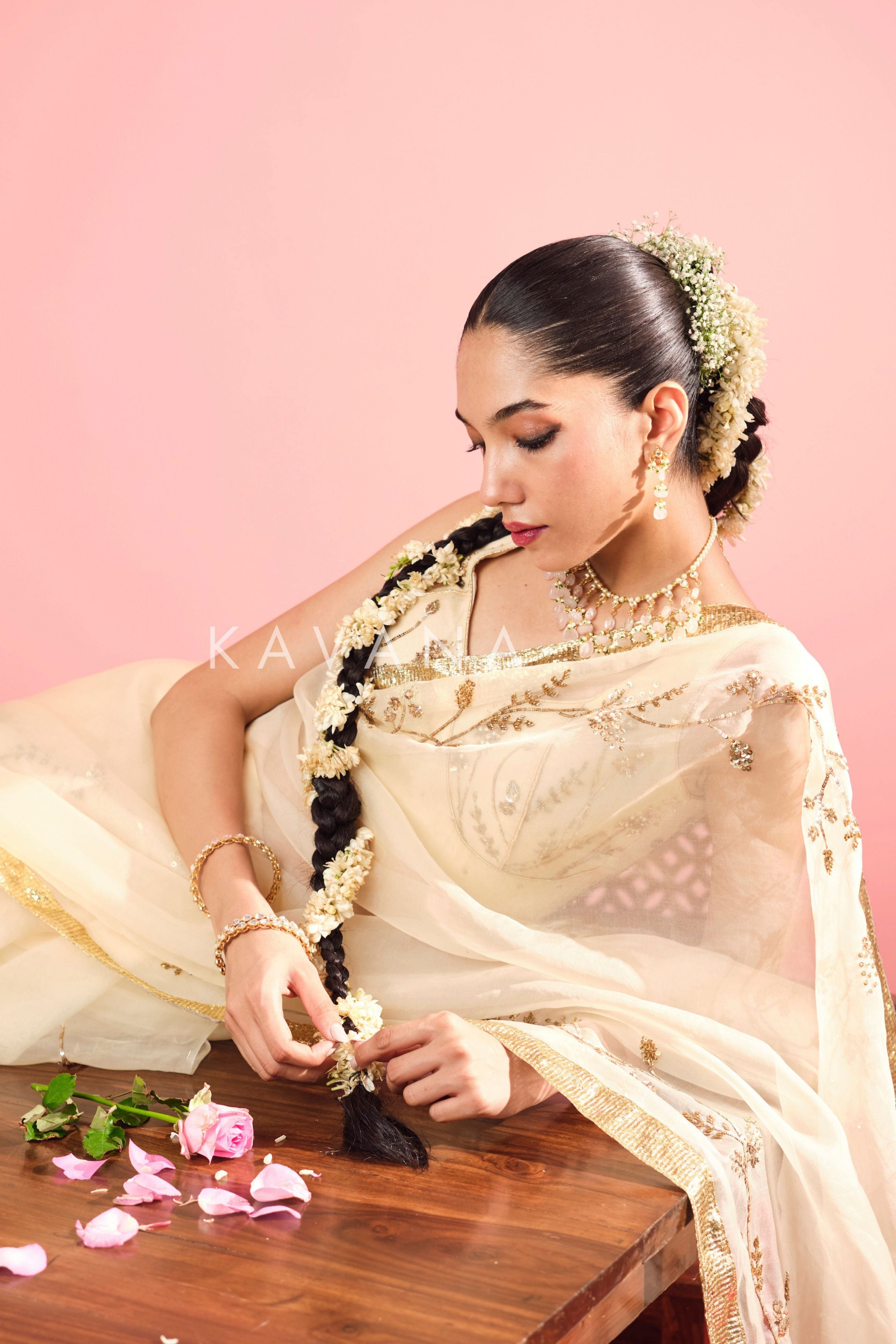 Ruhani Silk Organza Sari