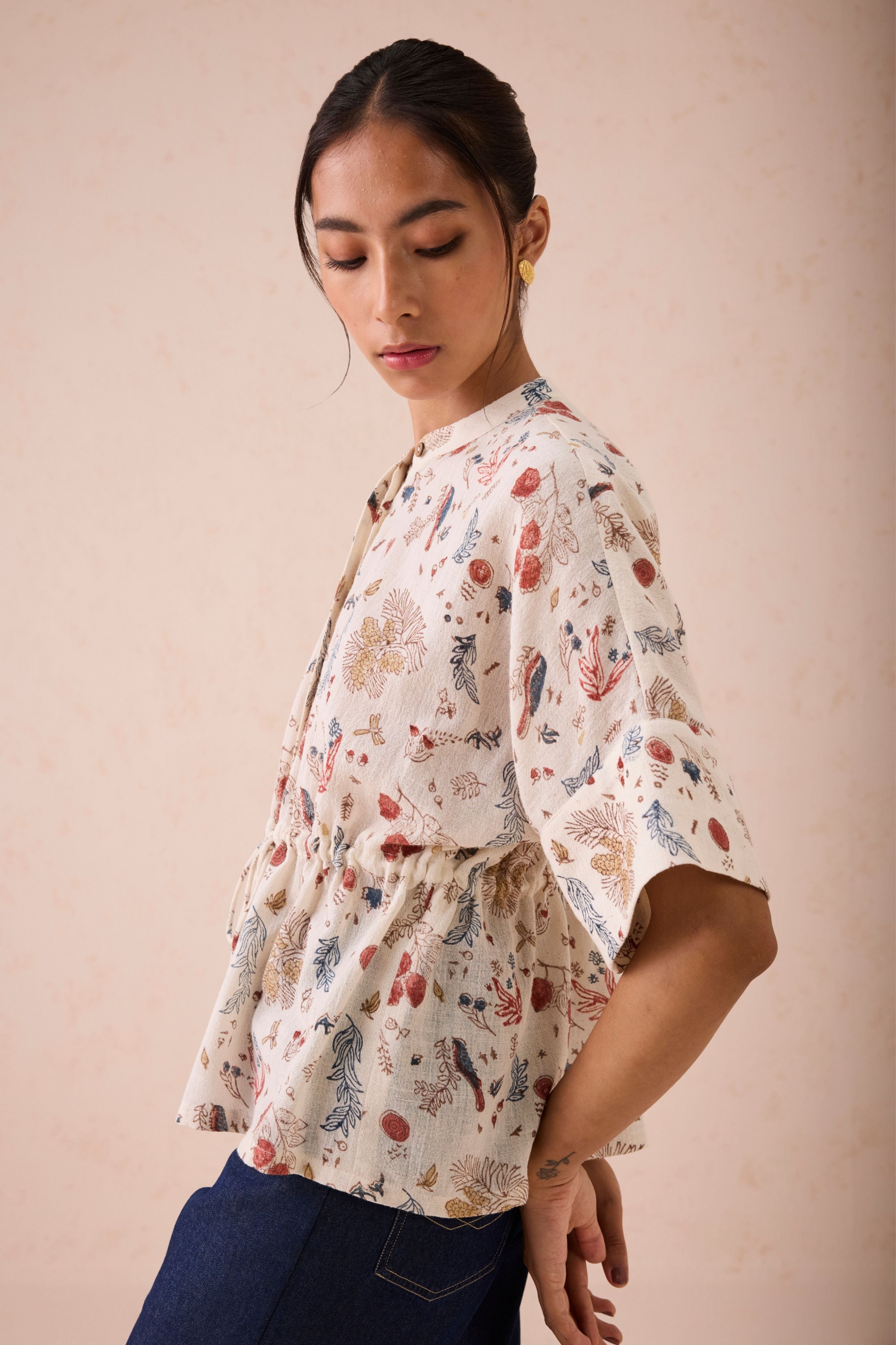 Rustic Peplum Top
