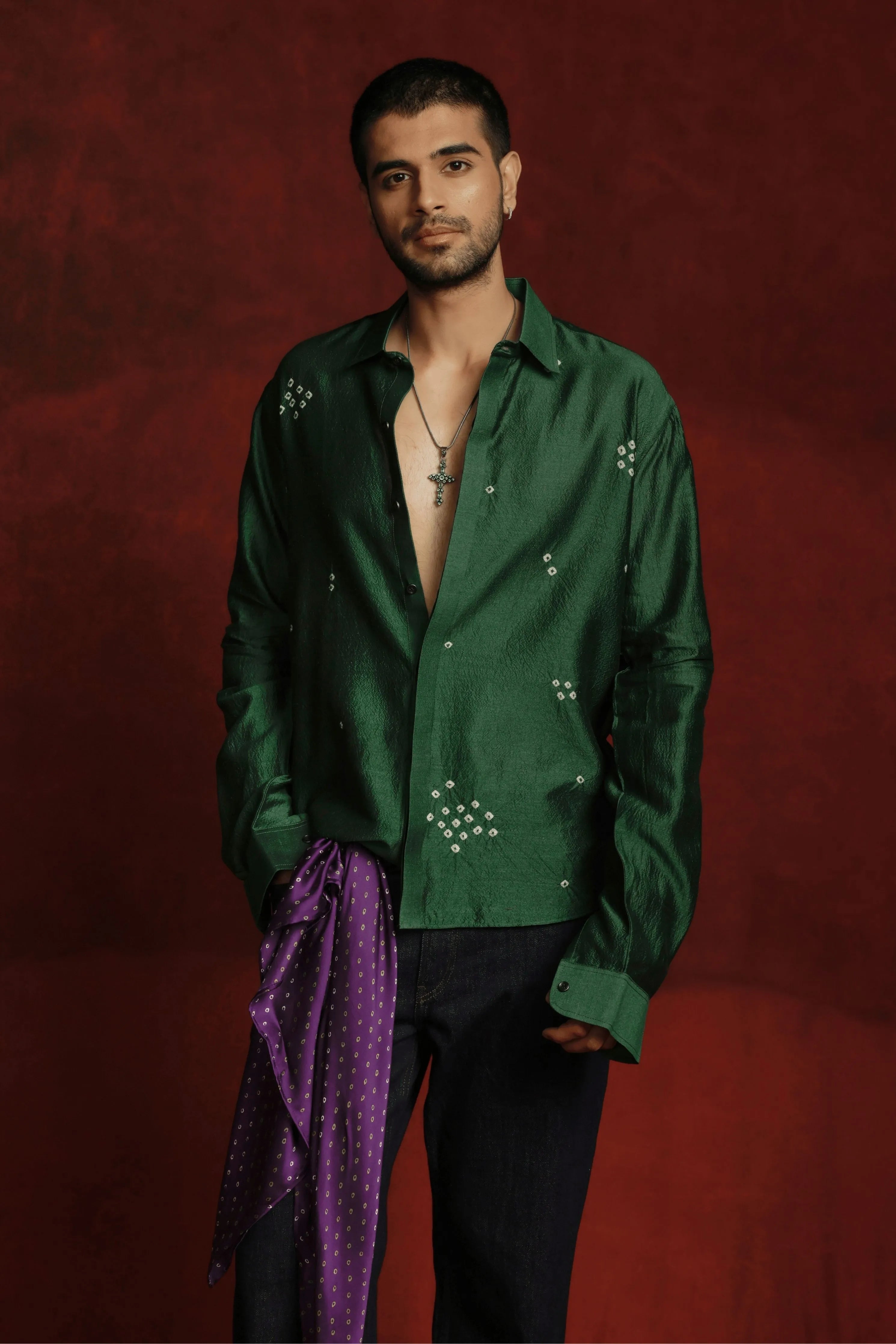 Panna Bandhej Shirt